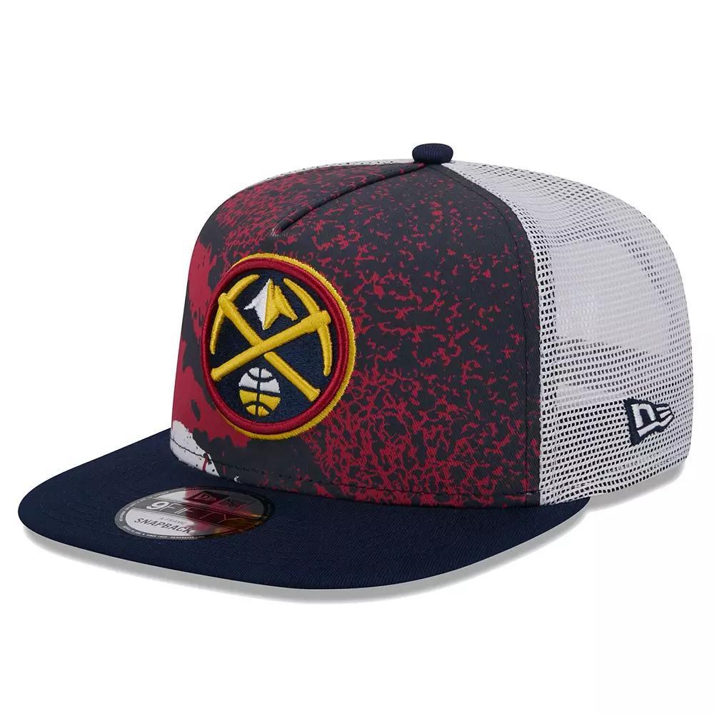 Men's New Era Navy Denver Nuggets Court Sport Speckle 9FIFTY Snapback Hat, Nug Blue Product Image