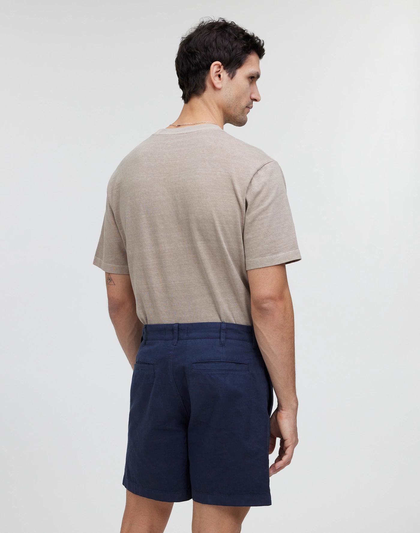 Cotton-Hemp Blend Pleated Shorts Product Image