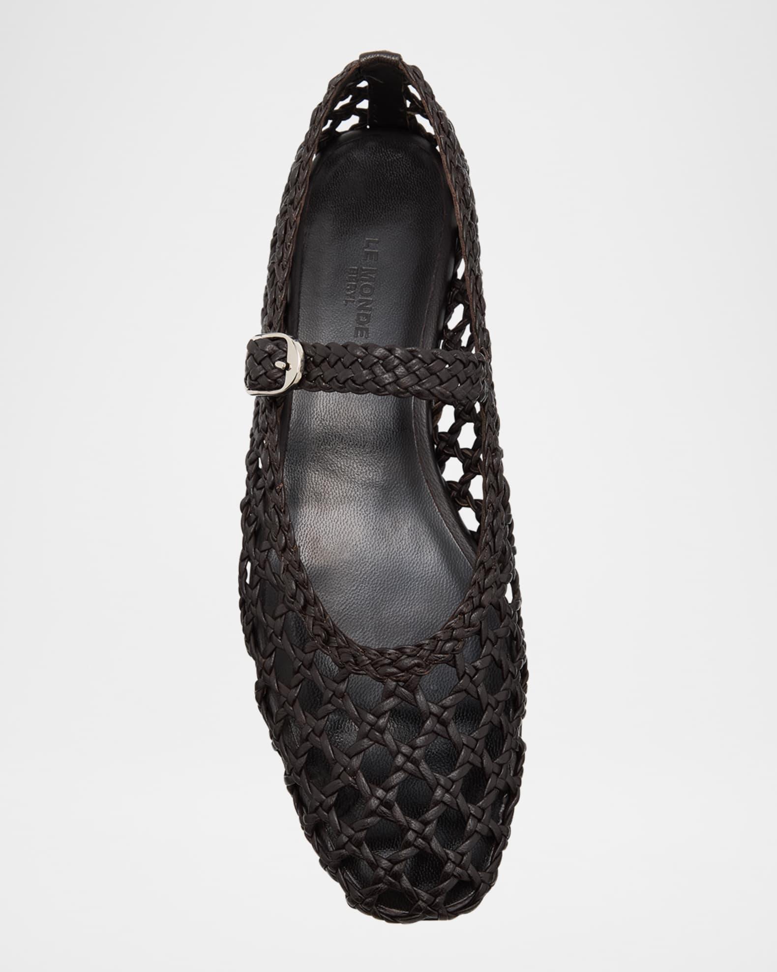 Woven Mary Jane Ballerina Flats Product Image