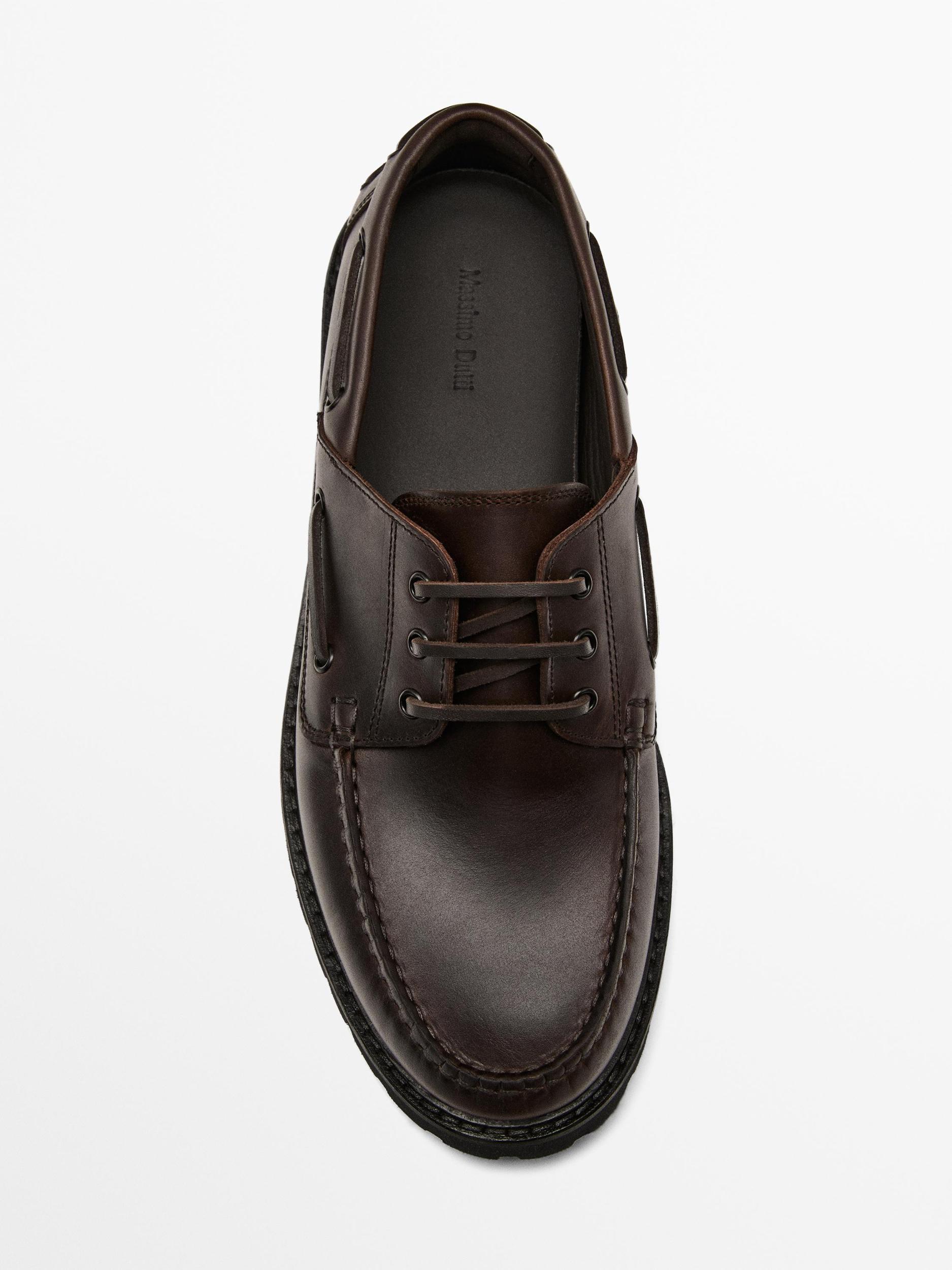 Nappa loafers with track sole Product Image