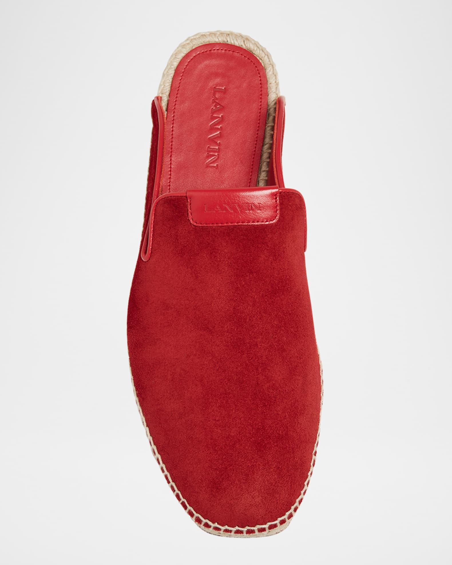Men's Suede Espadrille Slides Product Image