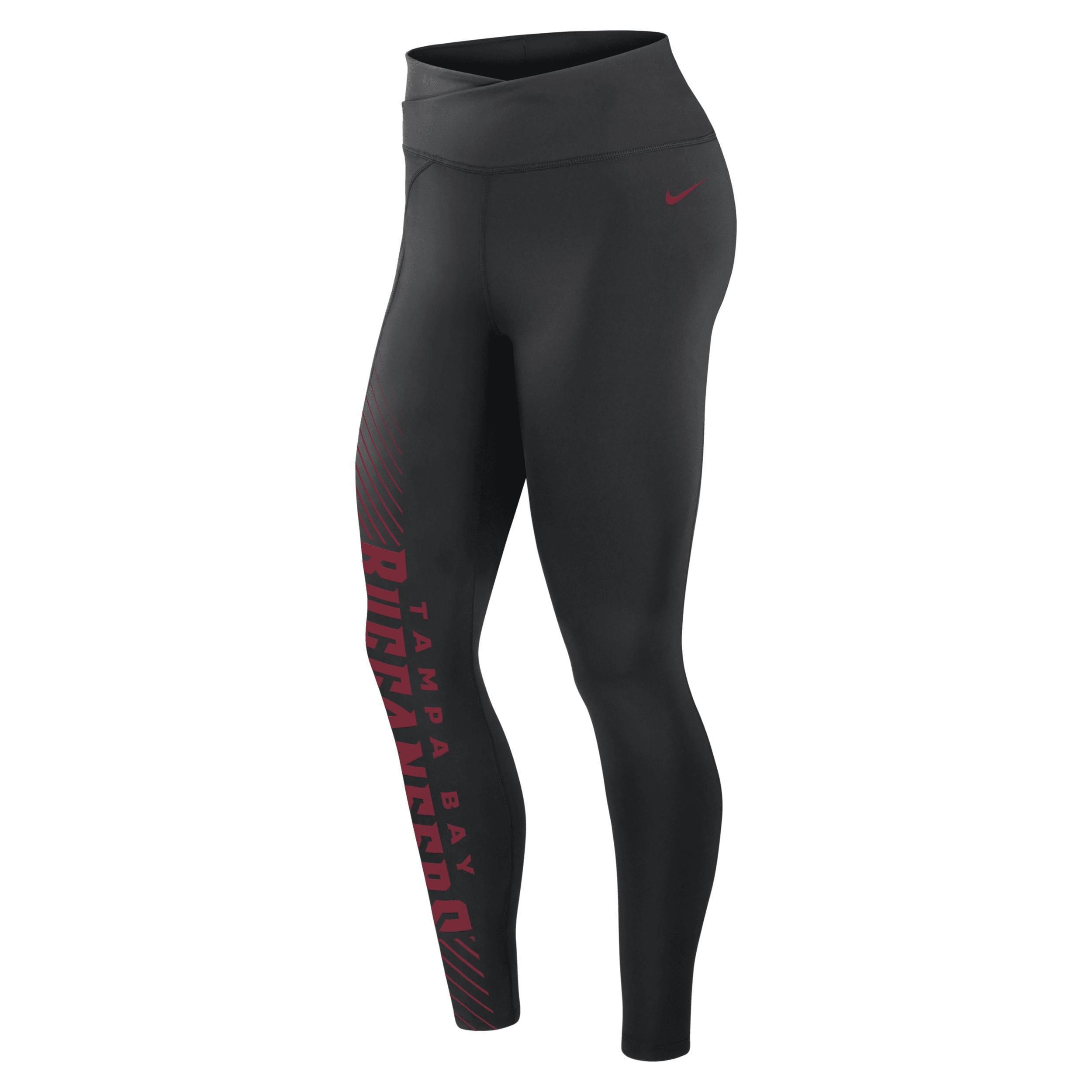 Womens Nike Tennessee Titans Yard Line Crossover Leggings Product Image