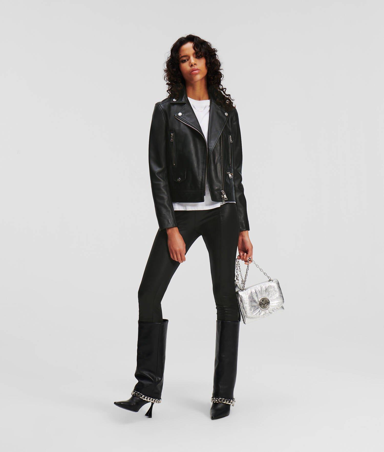 LEATHER BIKER JACKET Product Image
