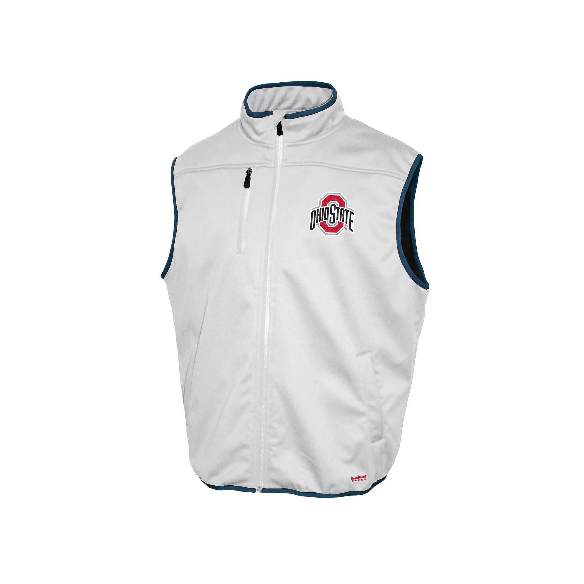 Men's Ohio State Buckeyes Zip Up Softshell Vest, Size: XXL, White Product Image