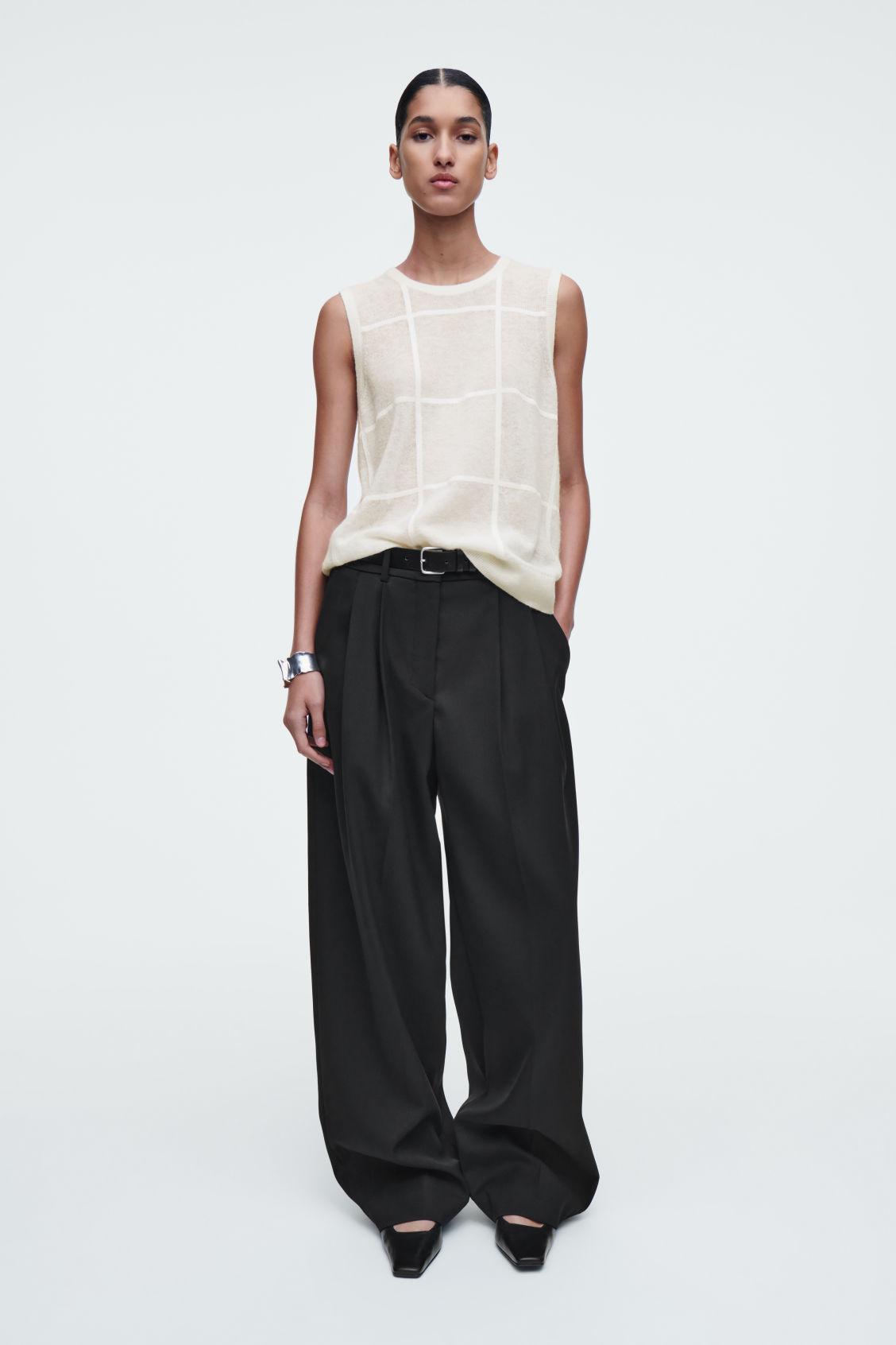 WINDOWPANE-CHECK TANK Product Image