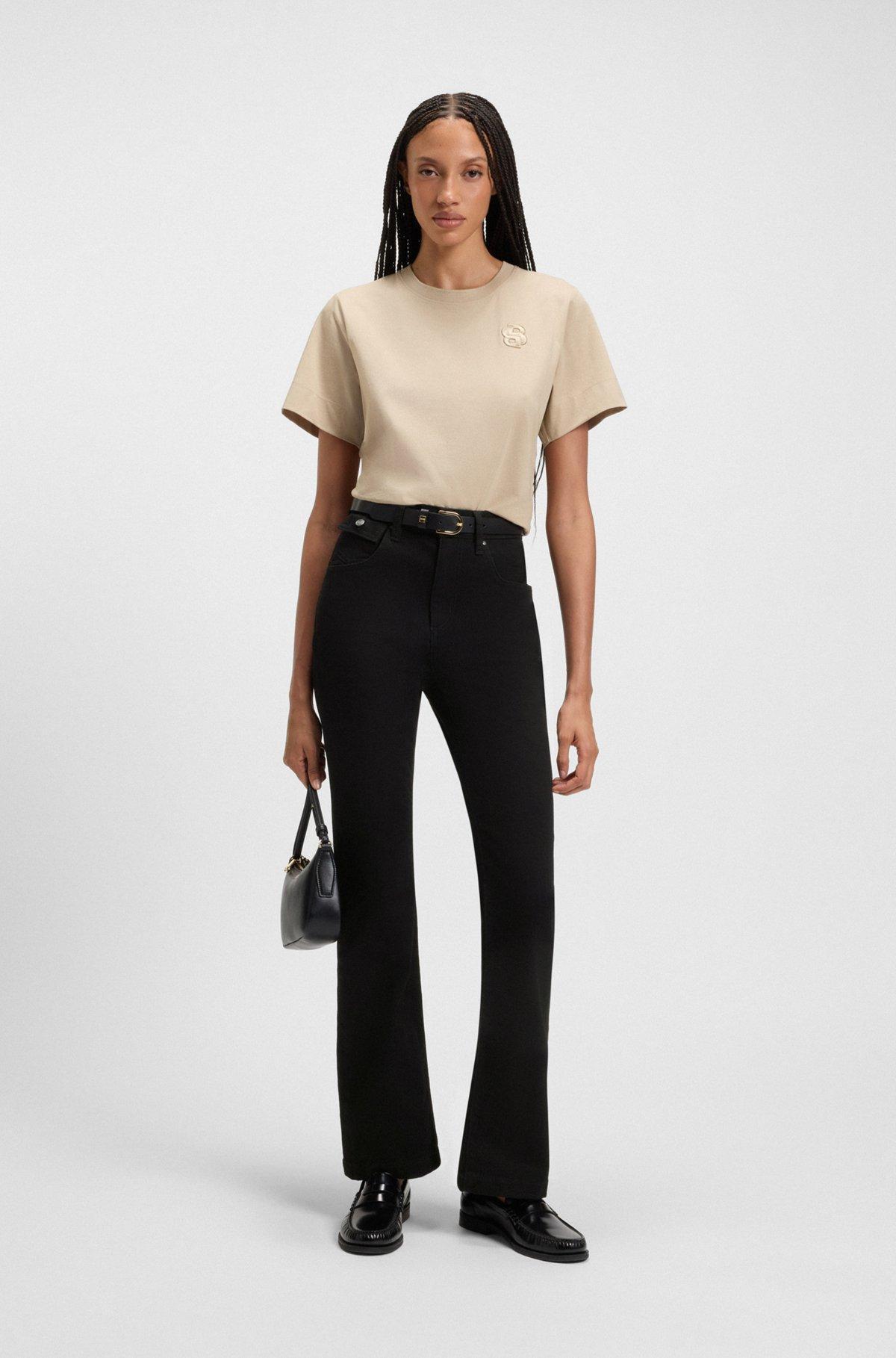 Slim-fit jeans in black stretch denim Product Image