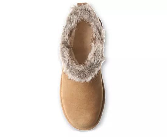 Bearpaw Jasmine Faux Fur Women's Short Boots, Size: 9, Black Ii Product Image