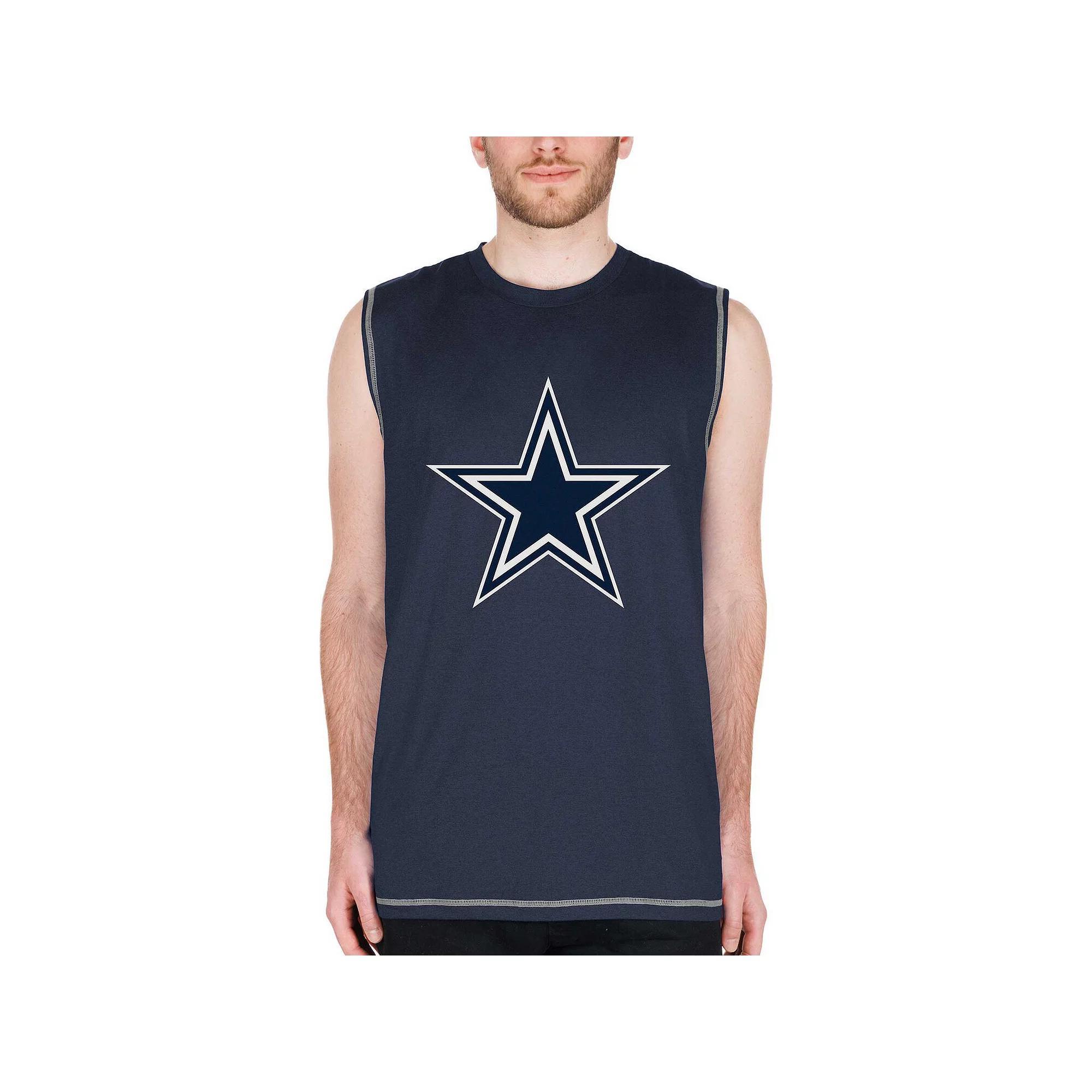 Men's New Era Navy Dallas Cowboys Muscle Tank Top, Size: XL, Blue Product Image