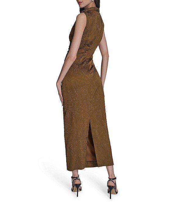Vince Camuto Jacquard Mock Neck Sleeveless Bodycon Midi Dress Product Image