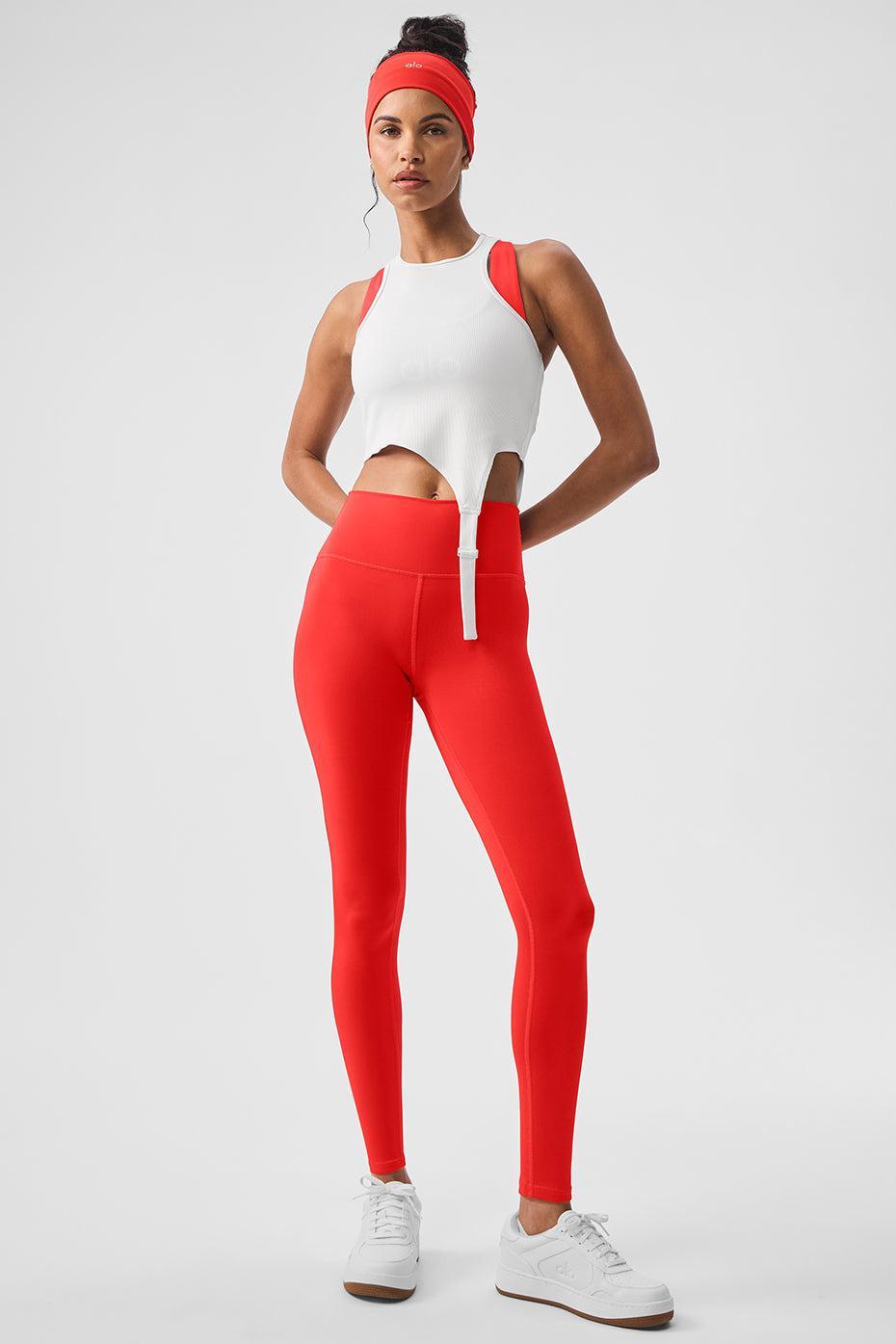 7/8 High-Waist Airlift Legging - Red Hot Summer Female Product Image