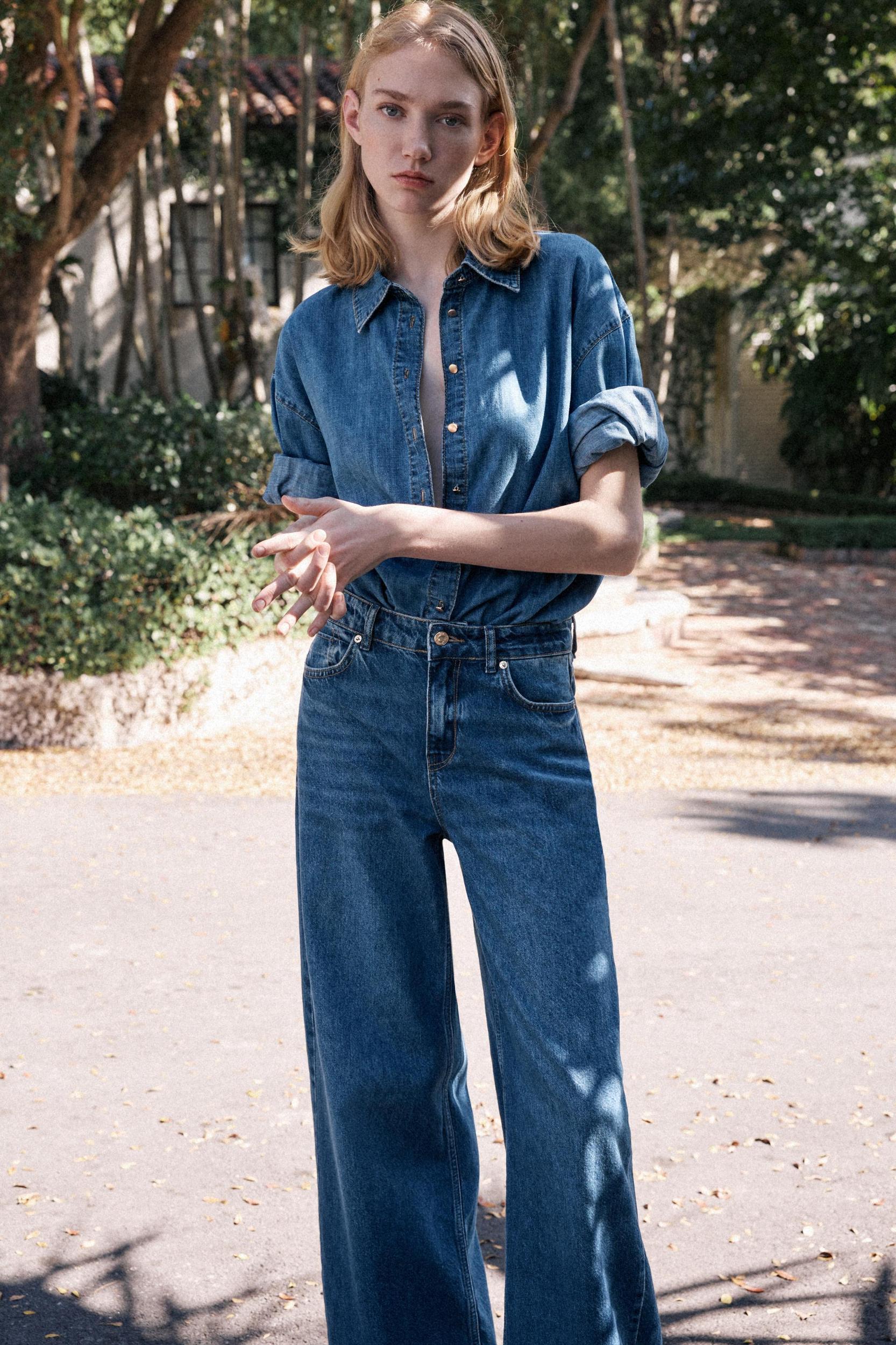 Z1975 BELTED DENIM SHIRT Product Image