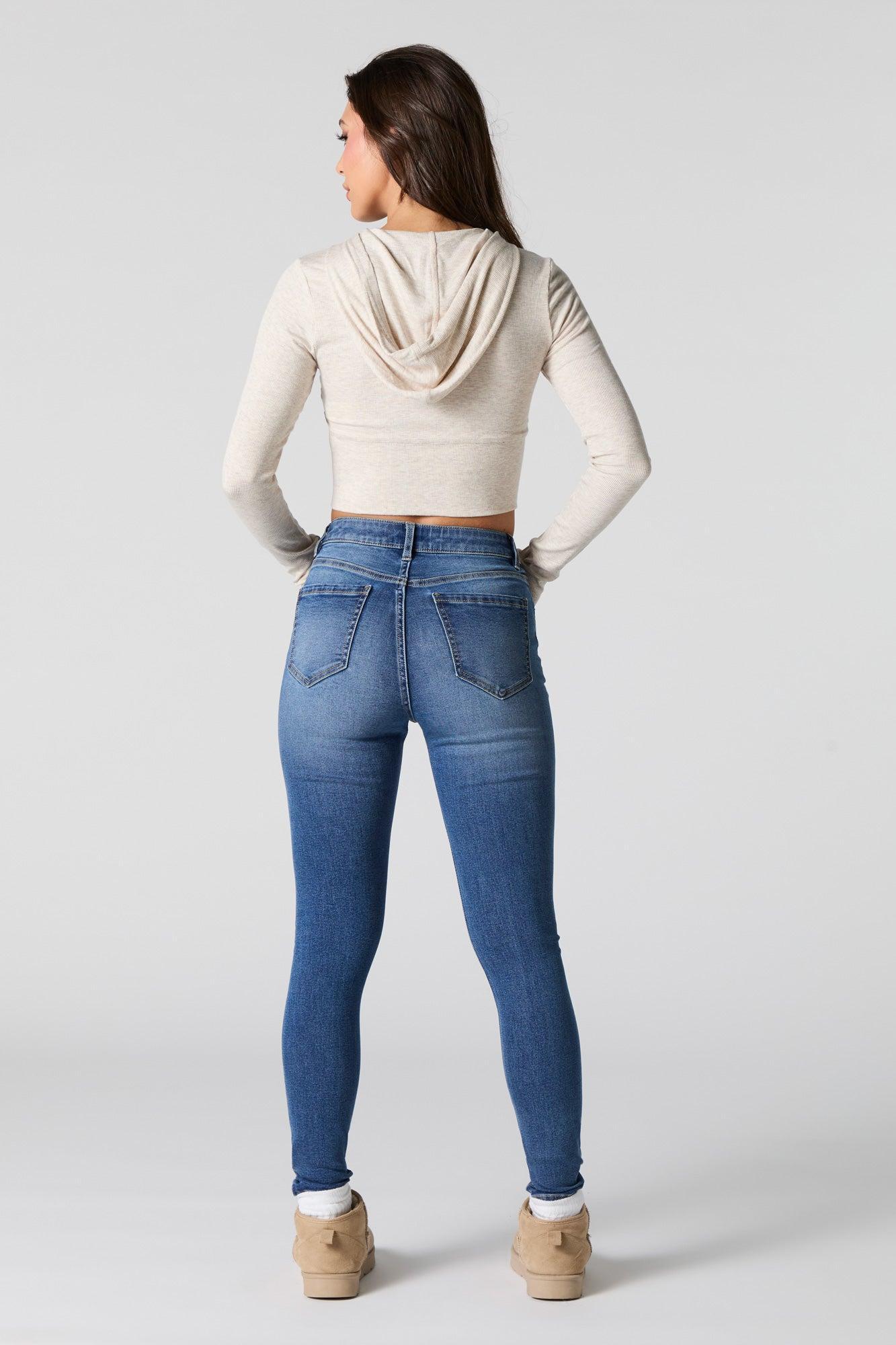 Dark Wash Stretch High Rise Skinny Jean Female Product Image