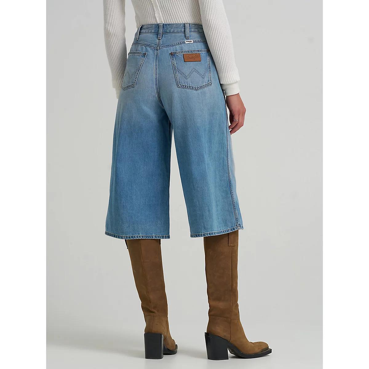 Women's Denim Culotte | Women's SHORTS & SKIRTS | Wrangler® Product Image