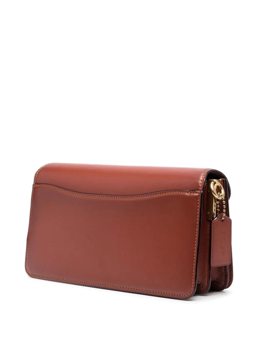 COACH Tabby Leather Shoulder Bag In B4 Tan Rust Product Image