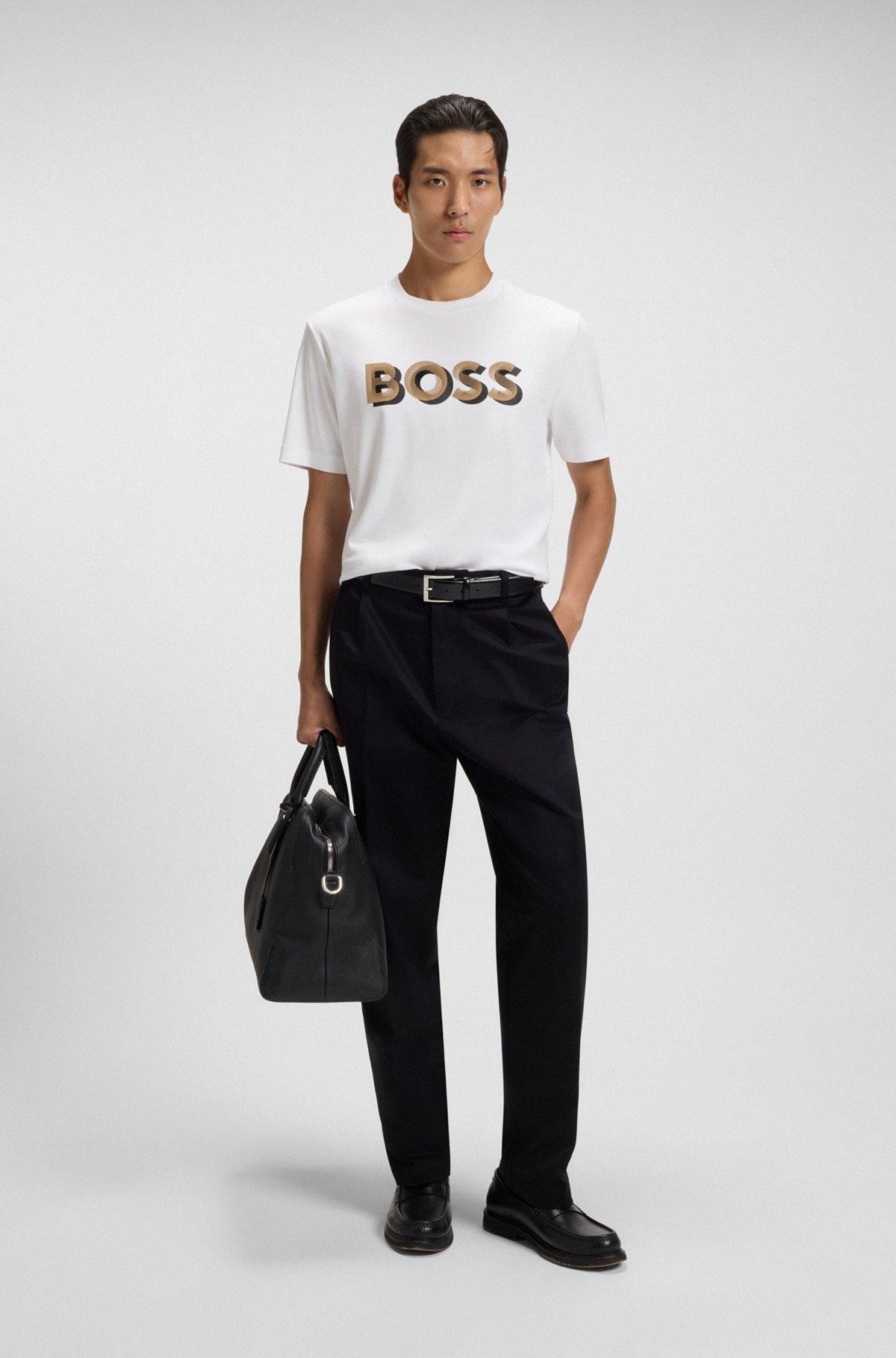 Cotton T-shirt with logo artwork Product Image