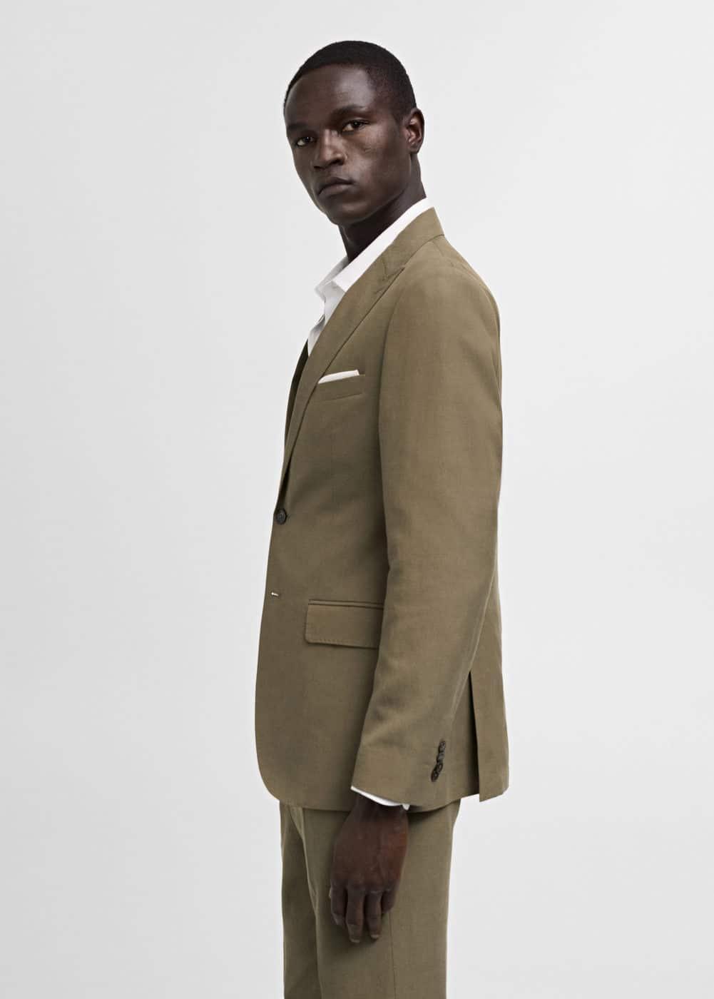 Slim-fit Tencel™ blend suit jacket - Men | MANGO USA Product Image