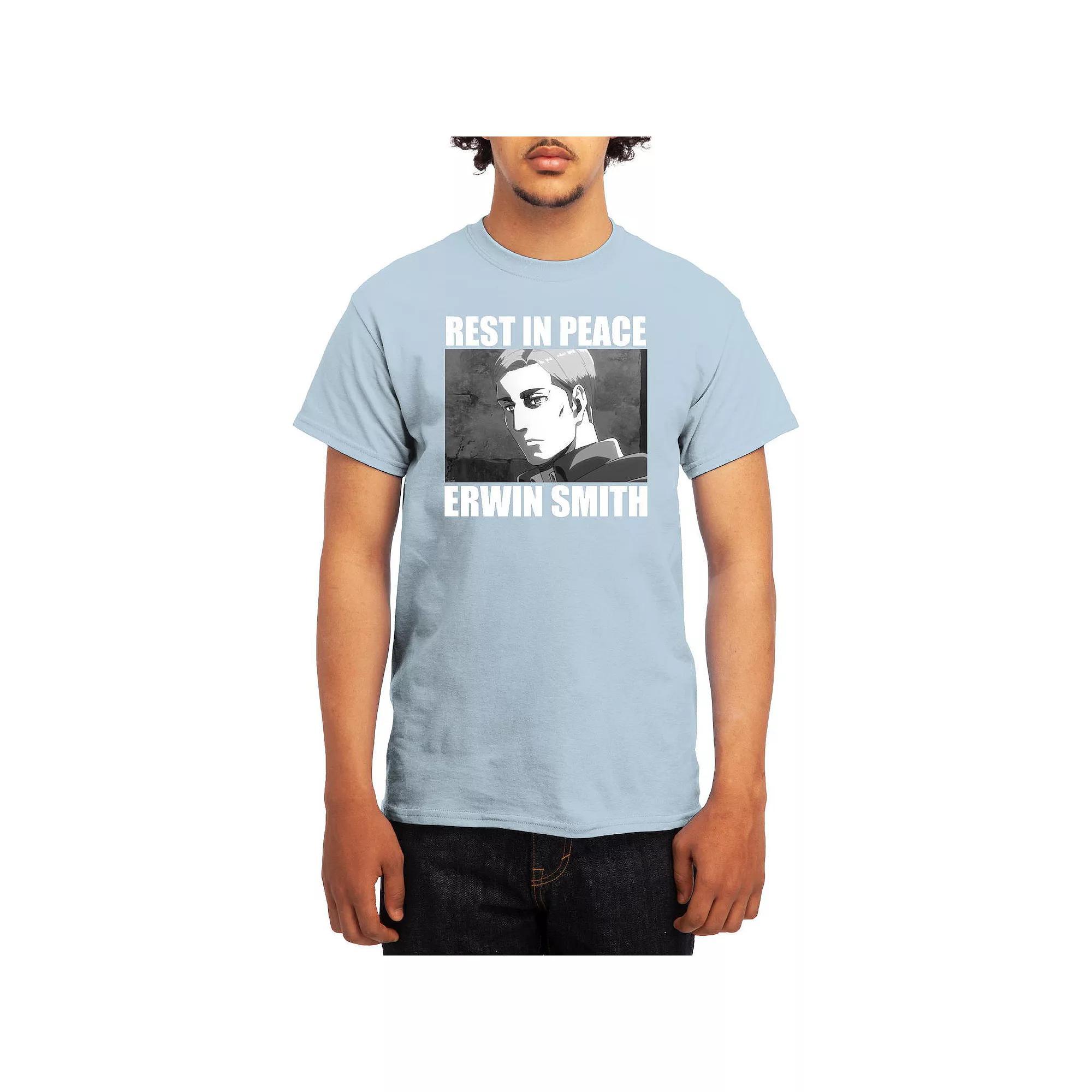 Men's Attack on Titan Group Instant Photo Tee, Boy's, Size: Medium, Blue Product Image