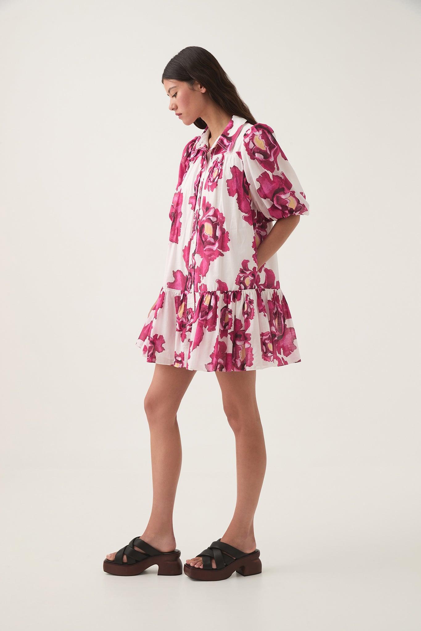 Solace Lace Trim Mini Dress Product Image