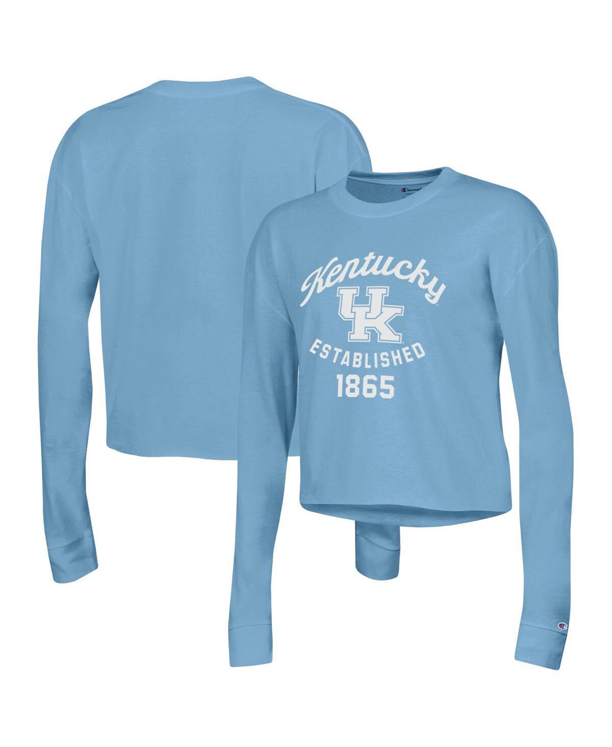 Womens Champion Kentucky Wildcats Boyfriend Cropped Long Sleeve T-Shirt Product Image