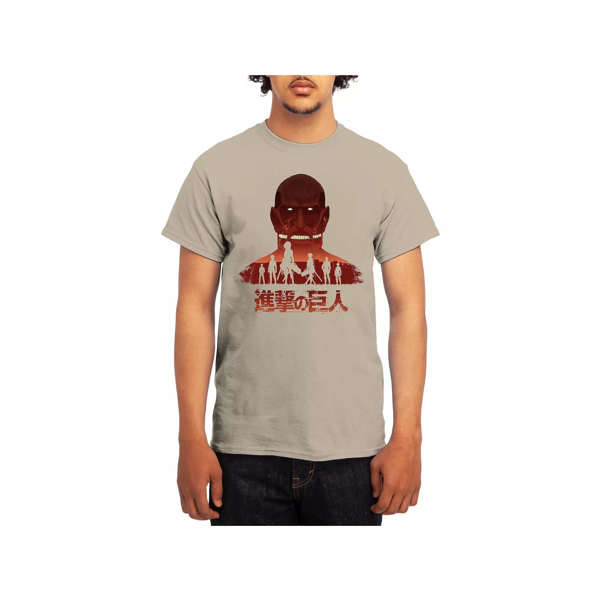 Mens Attack on Titan Eren Versus Colossal Titan Graphic Tee Product Image