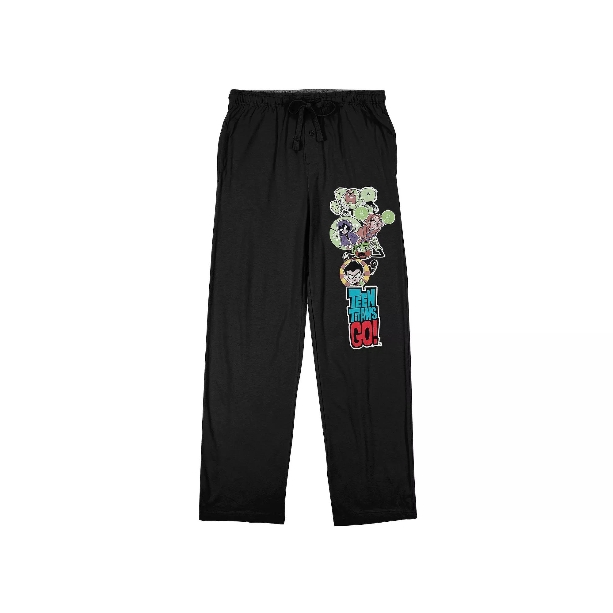 Men's Teen Titans Go Sleep Pants, Size: XXL, Black Product Image