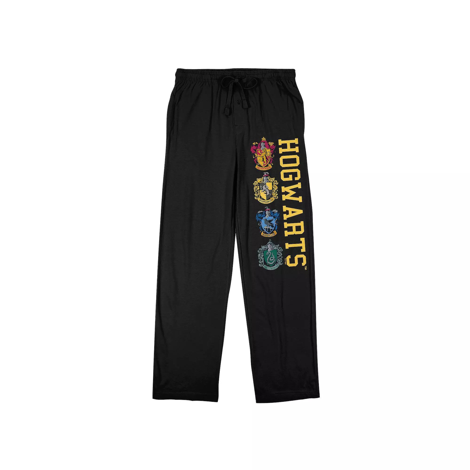 Men's Harry Potter Hogwarts Pajama Pants, Size: Small, Black Product Image