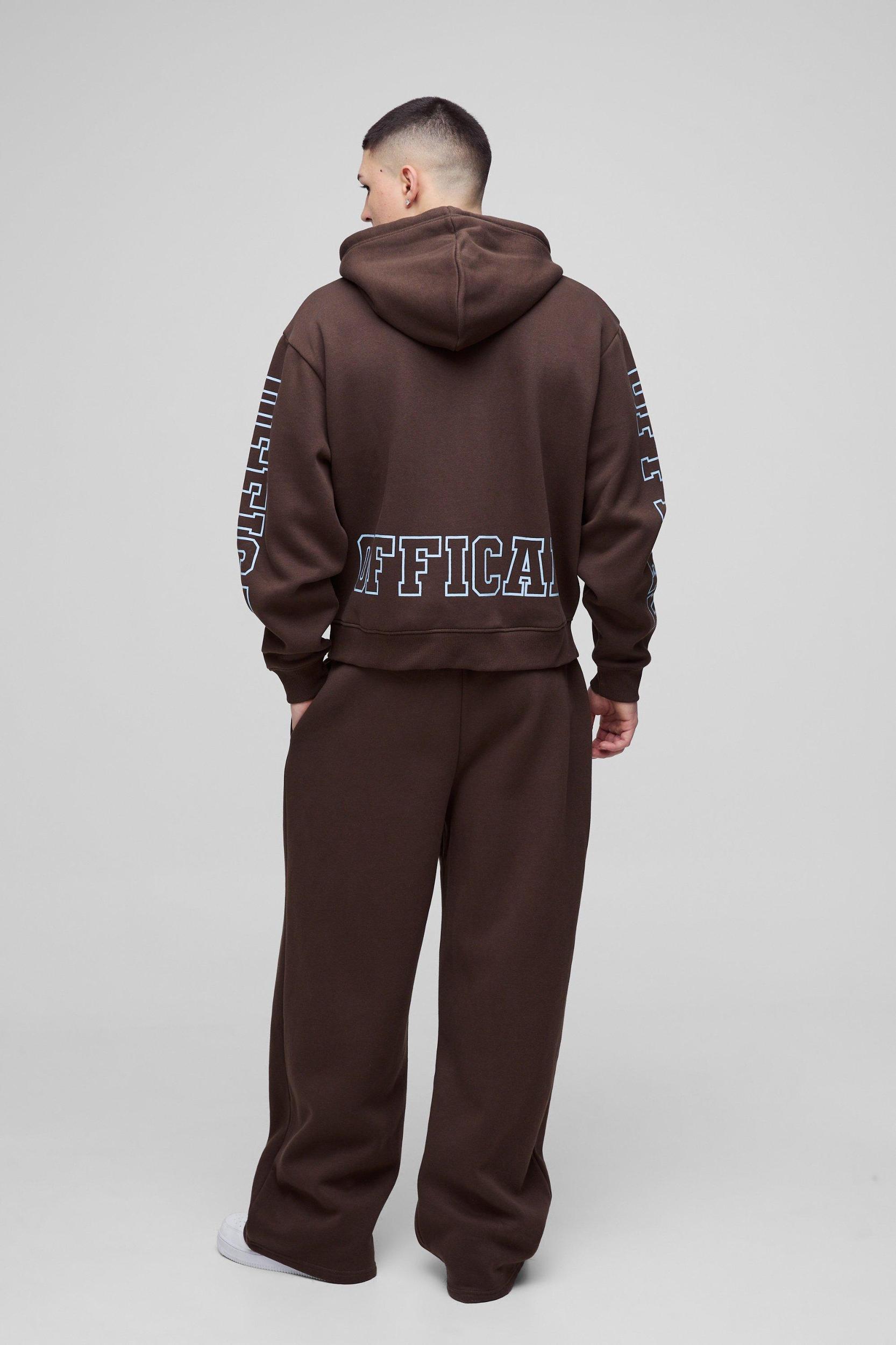 Oversized Boxy Official Zip Through Hoodie | boohooMAN USA Product Image