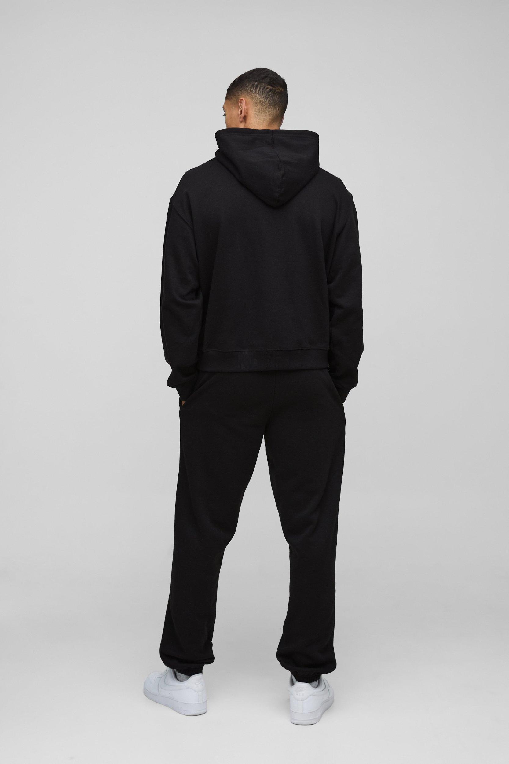 Oversized Boxy Ofcl Print Hooded Tracksuit | boohooMAN USA Product Image