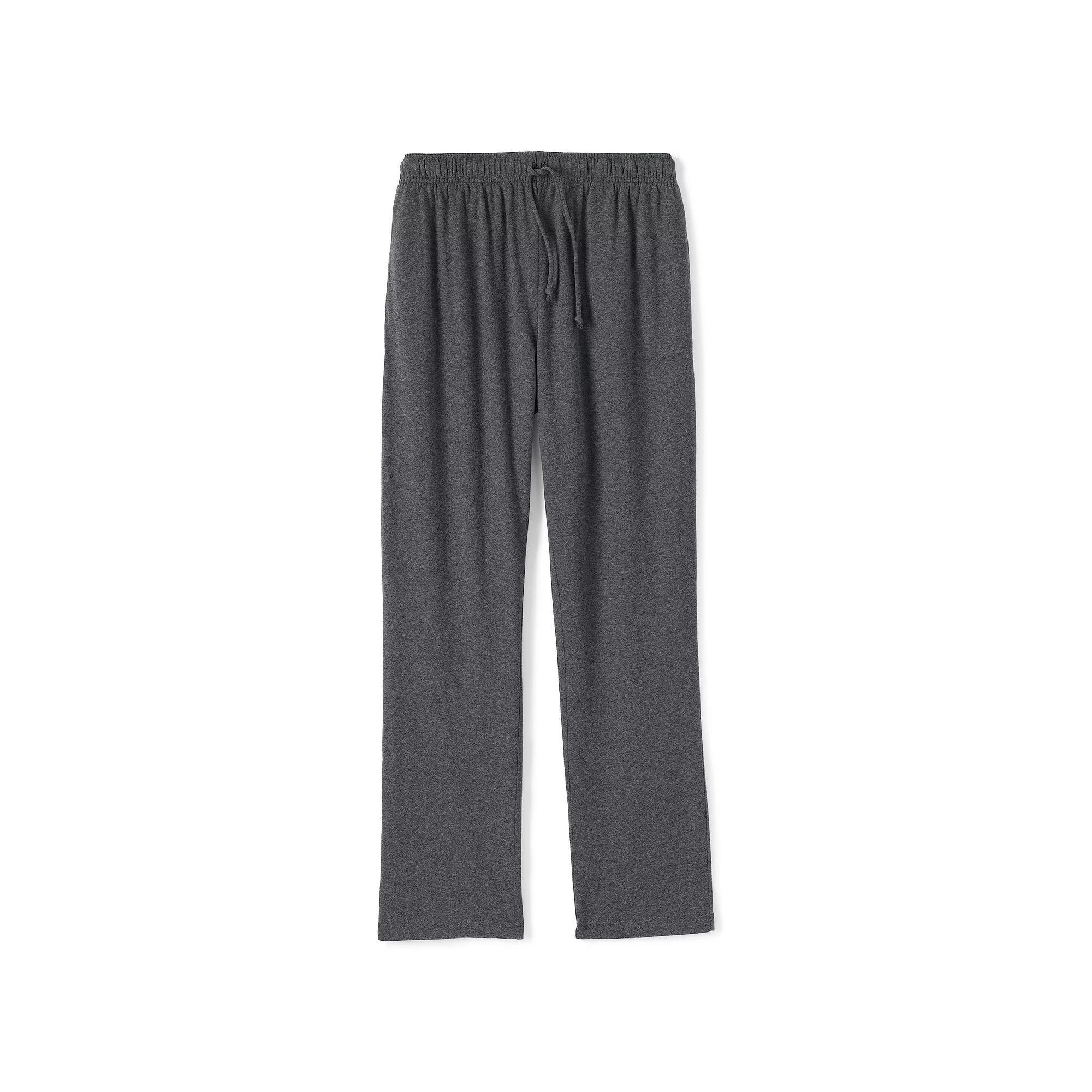 Men's Lands' End Knit Jersey Sleep Pants, Size: Large, Deep  Blue Product Image