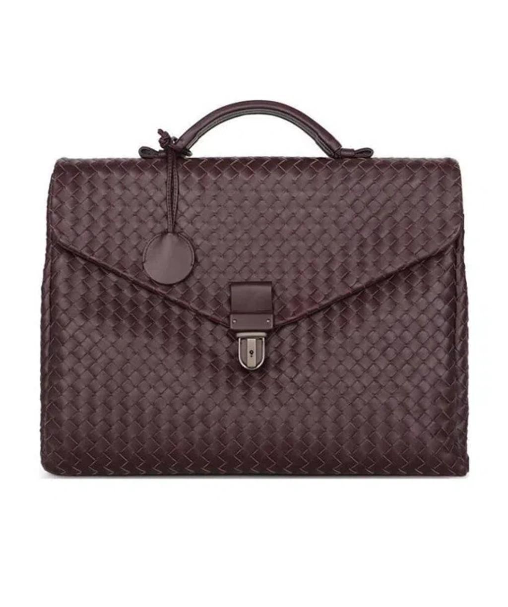 BOTTEGA VENETA Weaving Briefcase In Brown Product Image