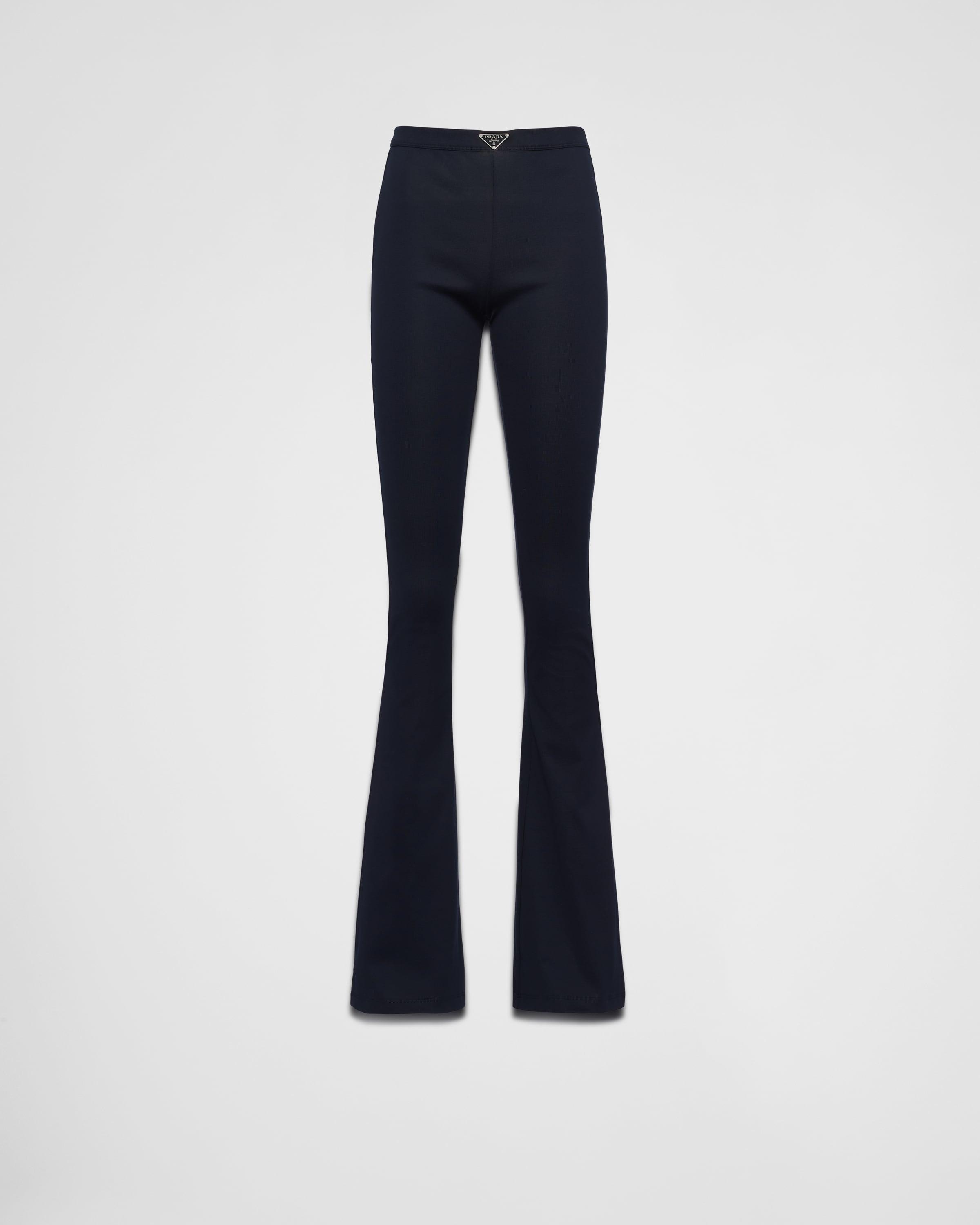 Ribbed knit cotton pants Product Image