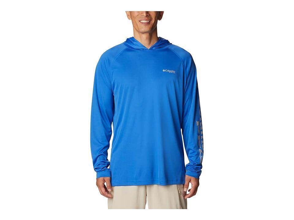 Men's Columbia PFG UPF 50 Terminal Tackle™ Hoodie, Size: XXL, Cool Gray Product Image