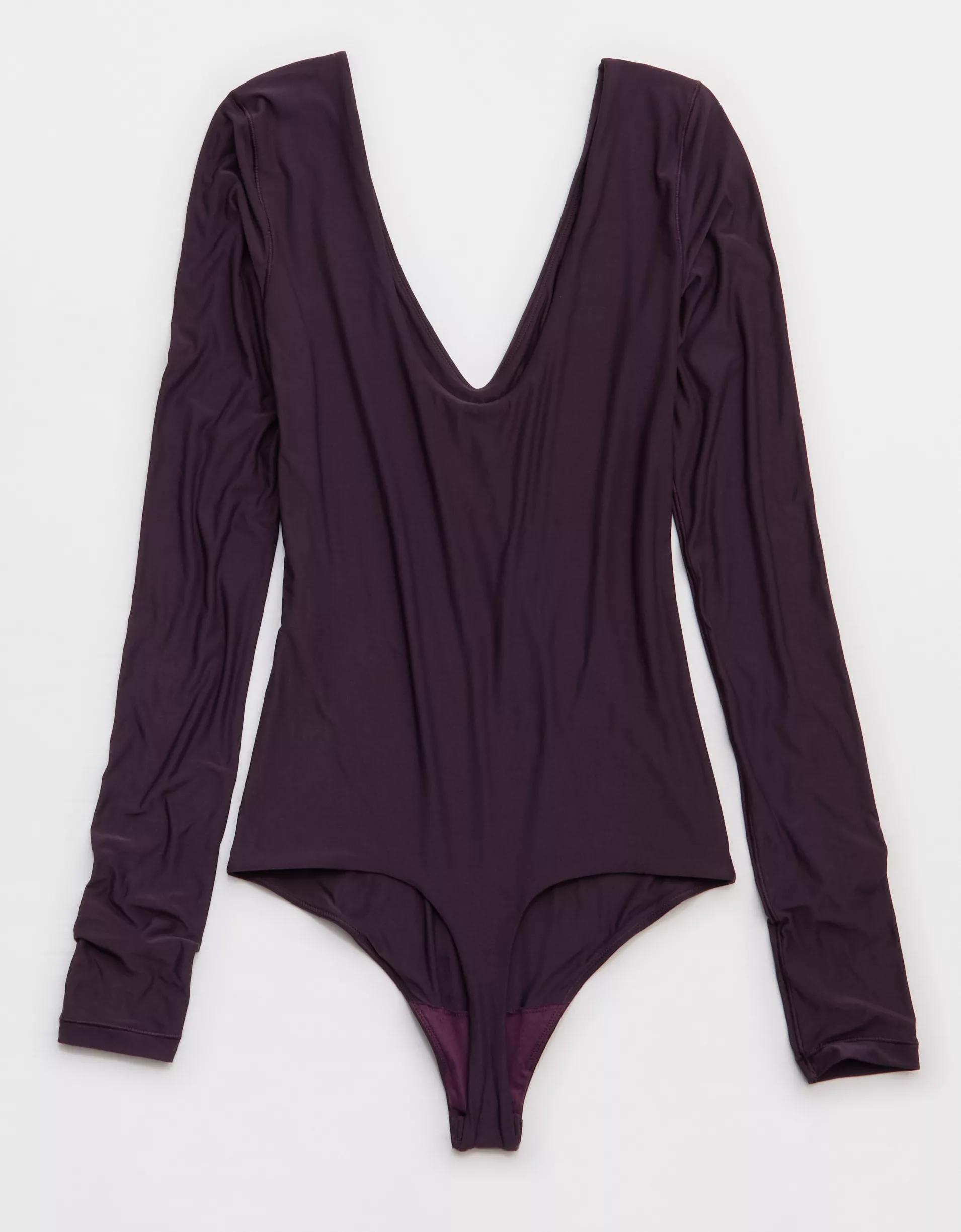 SMOOTHEZ Long Sleeve Plunge Bodysuit Product Image