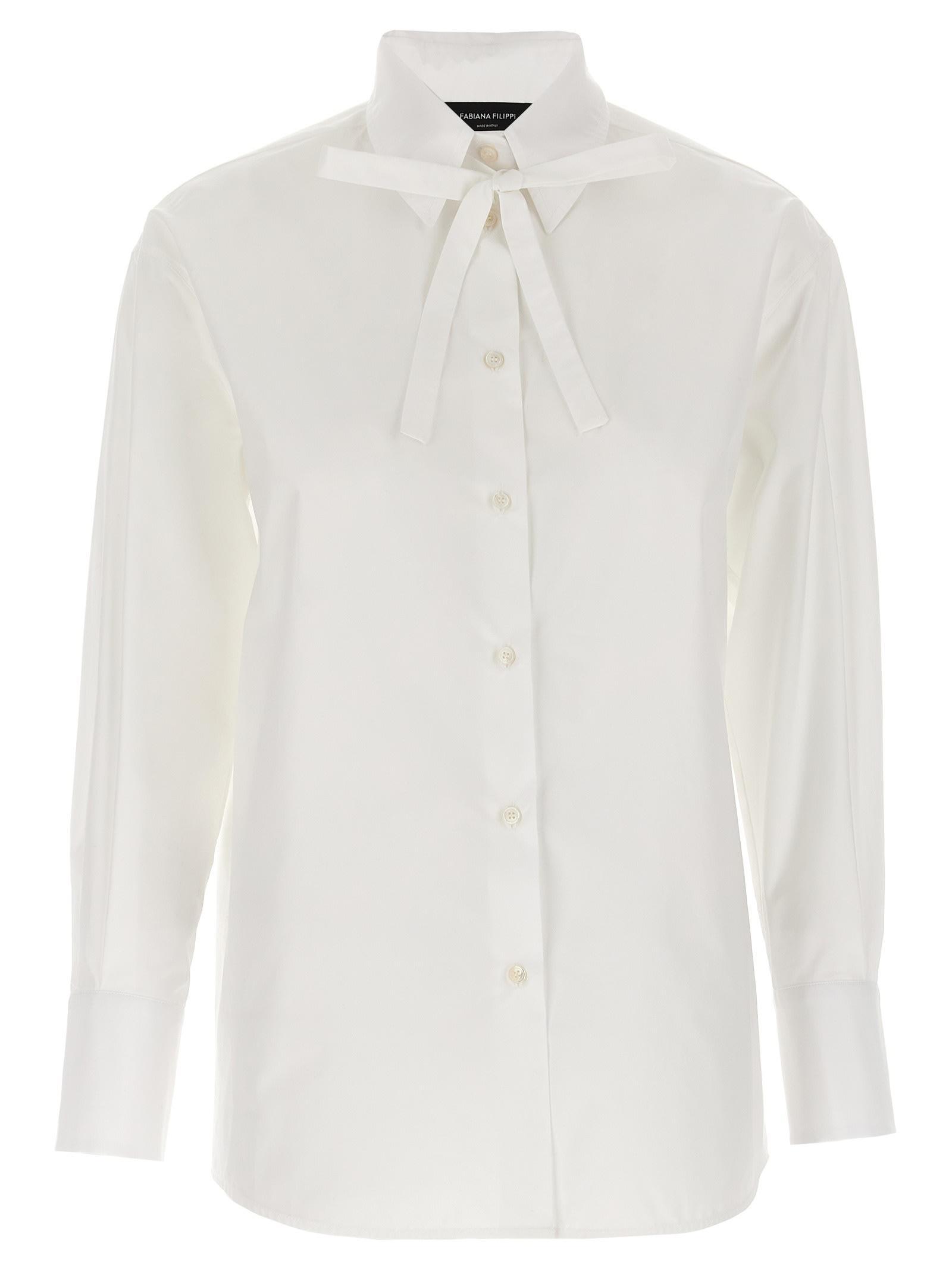 FABIANA FILIPPI Lace Shirt In White Product Image