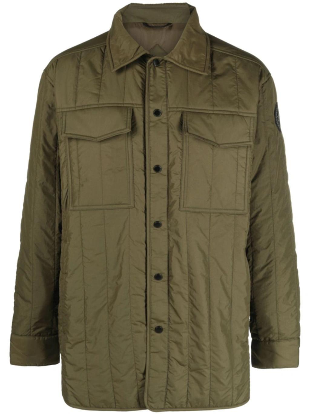 Mens Quilted Black Label Overshirt Product Image