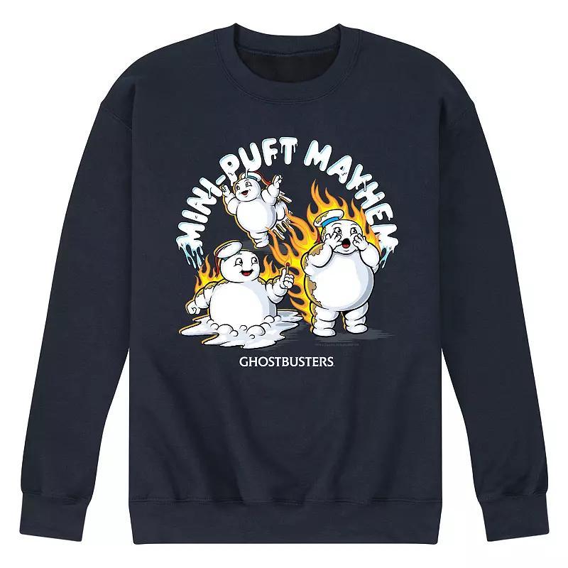 Mens Ghostbusters Frozen Empire Mini Pufts Fleece Sweatshirt Blue Product Image