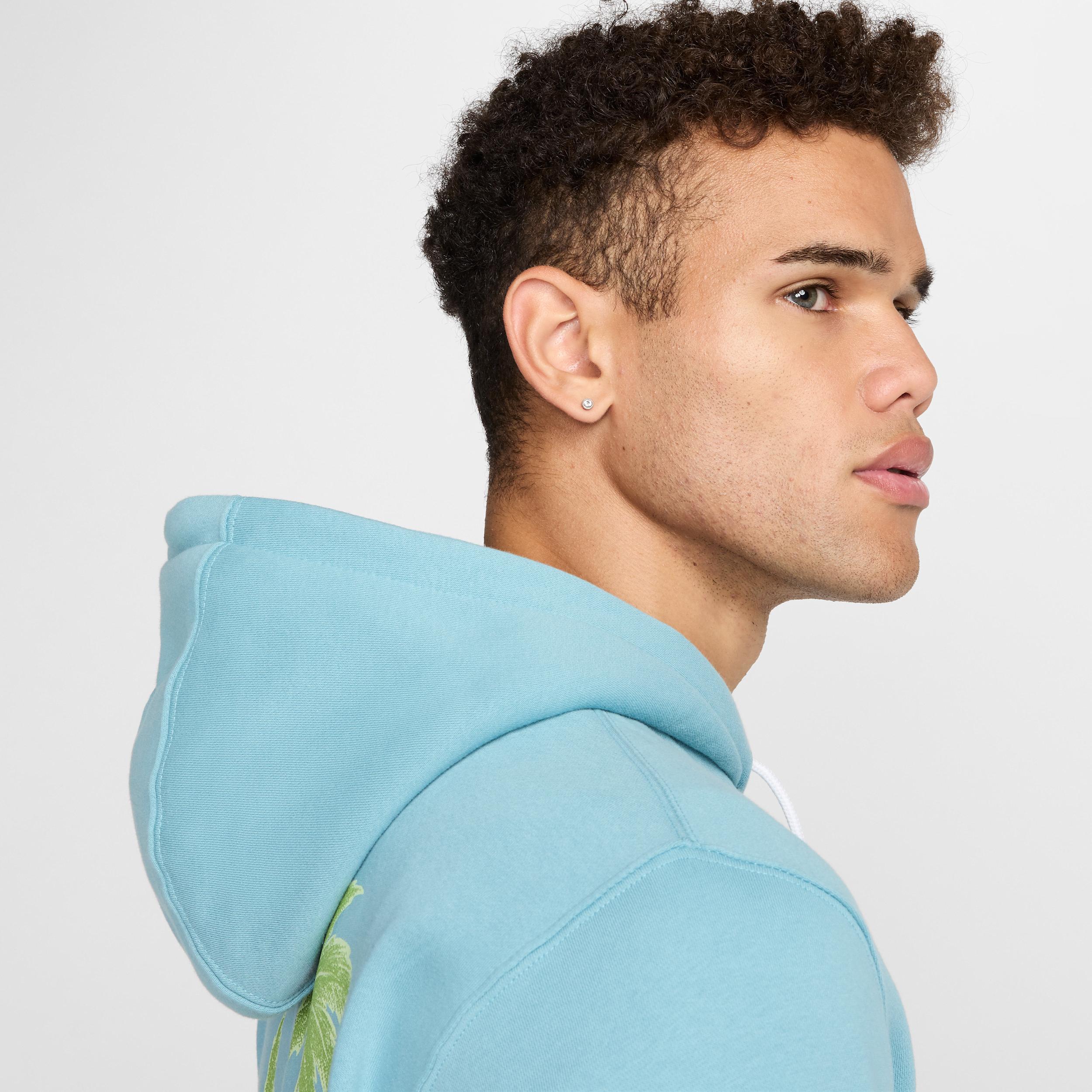 Mens Nike Tropical Graphic Full-Zip Fleece Hoodie Blue Turq Product Image