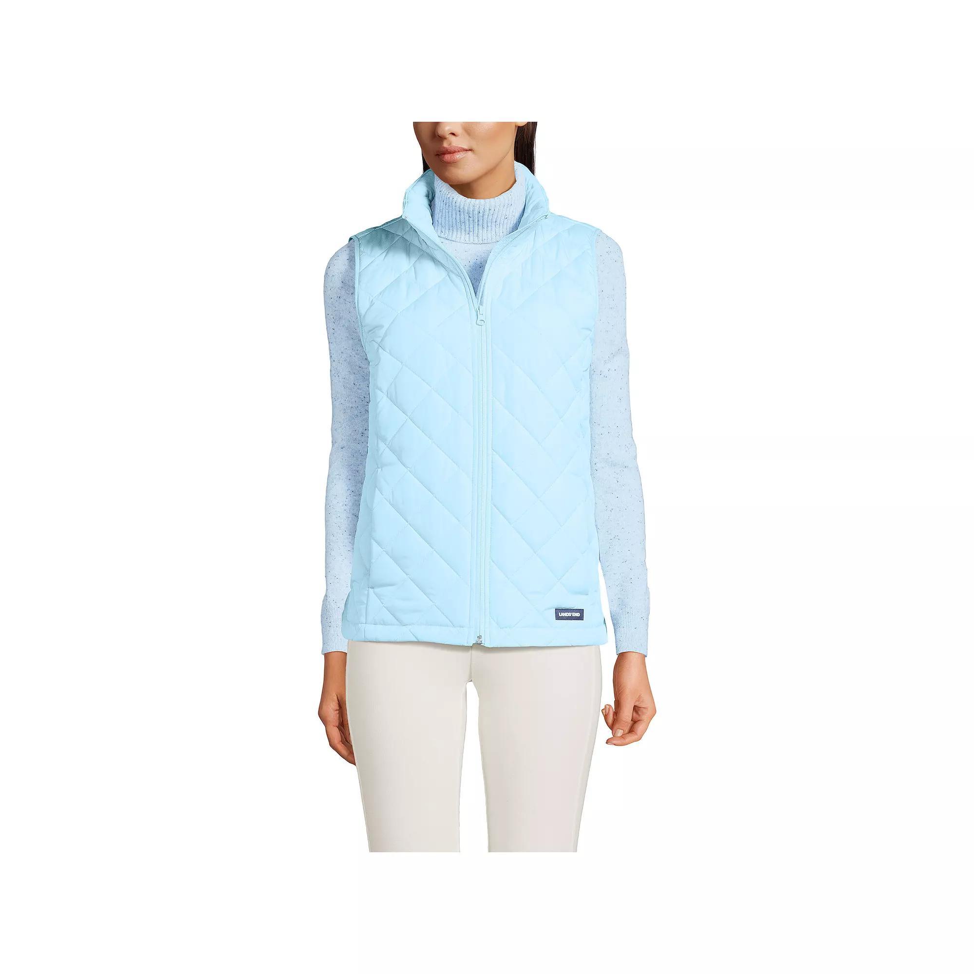 Women's Lands' End Insulated Vest, Size: XL, Subtle Blue Product Image