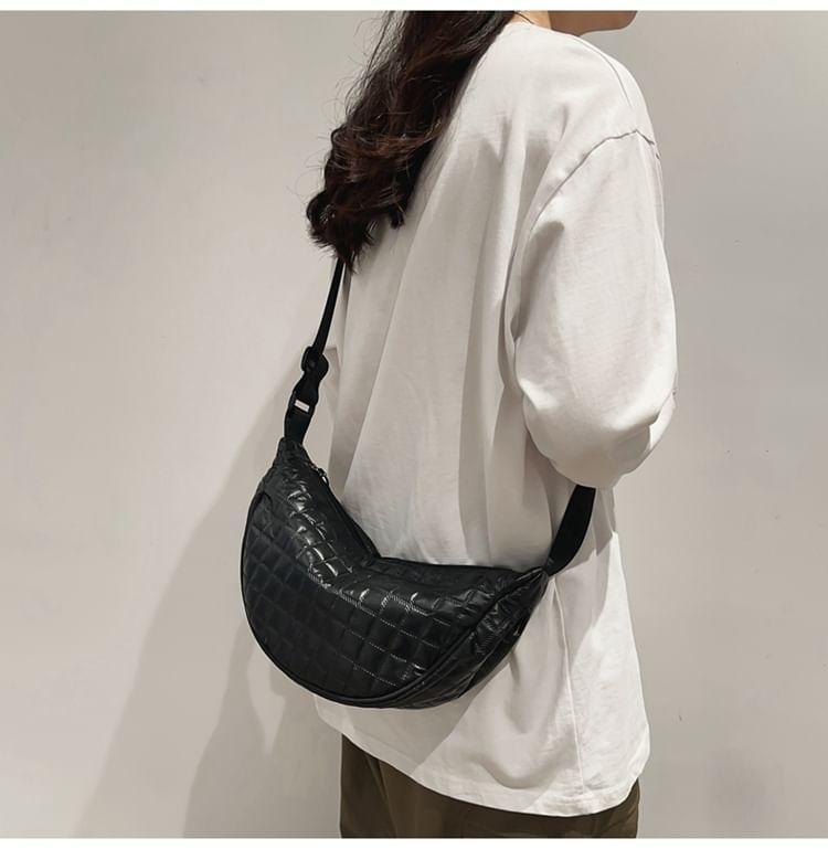 Plain Quilted Crossbody Bag Product Image