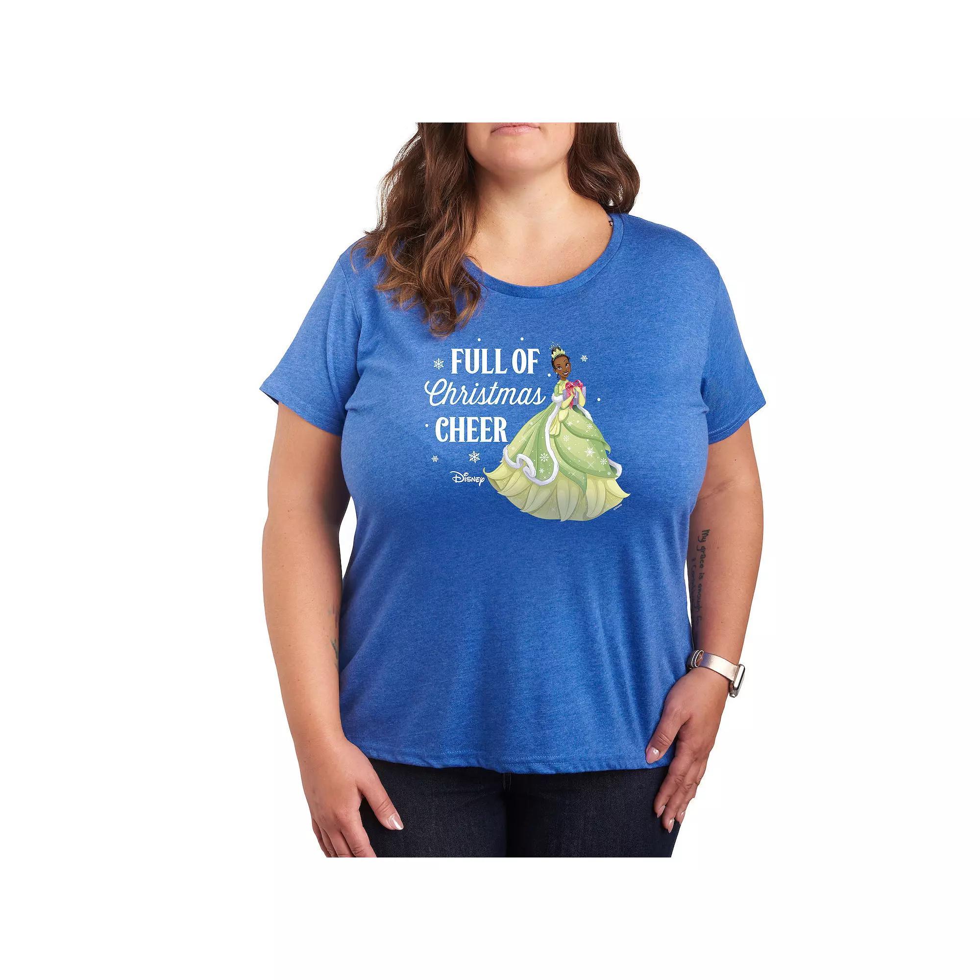 Disney Princess Tiana Plus Full Of Christmas Cheer Graphic Tee, Womens Product Image