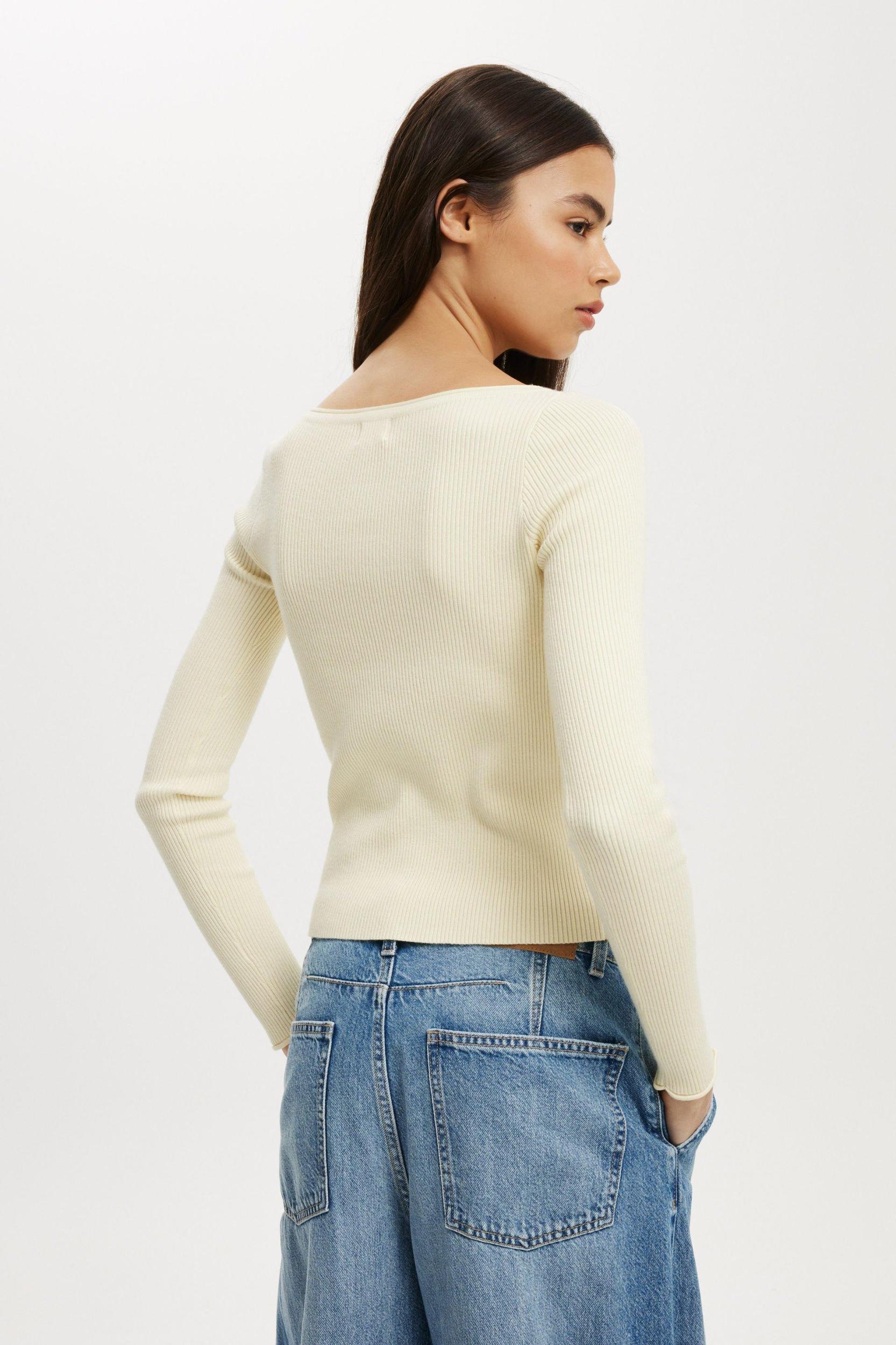 Everfine Boat Neck Knit Long Sleeve Product Image