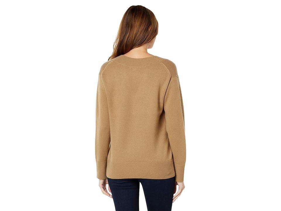 Vince Wide V Tunic (Sand Shell) Women's Clothing Product Image