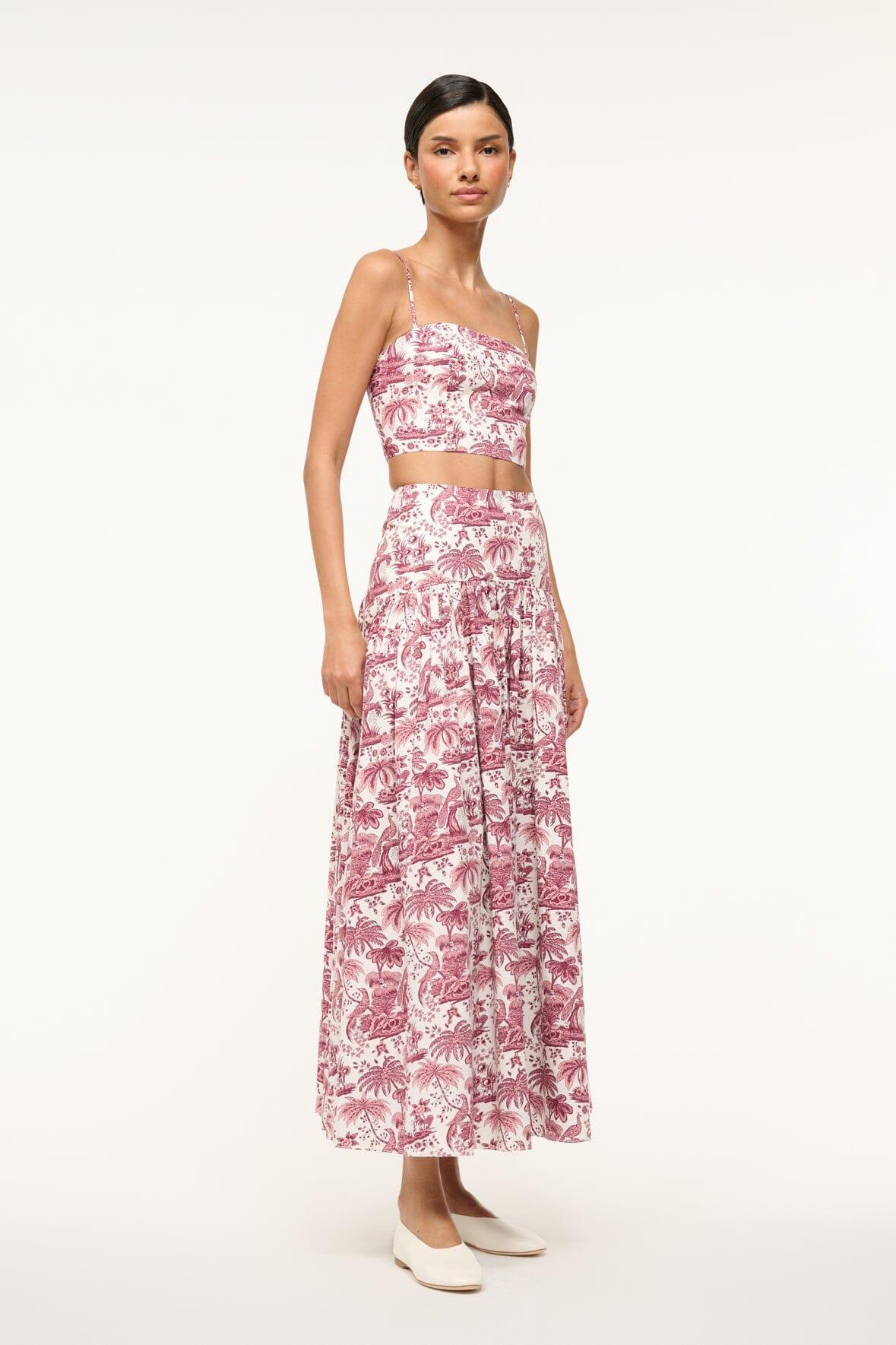 PROCIDA SKIRT | BORDEAUX TOILE Product Image
