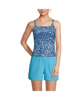 Womens Lands End D-Cup Chlorine Resistant Squareneck Tankini Swimsuit Top Product Image