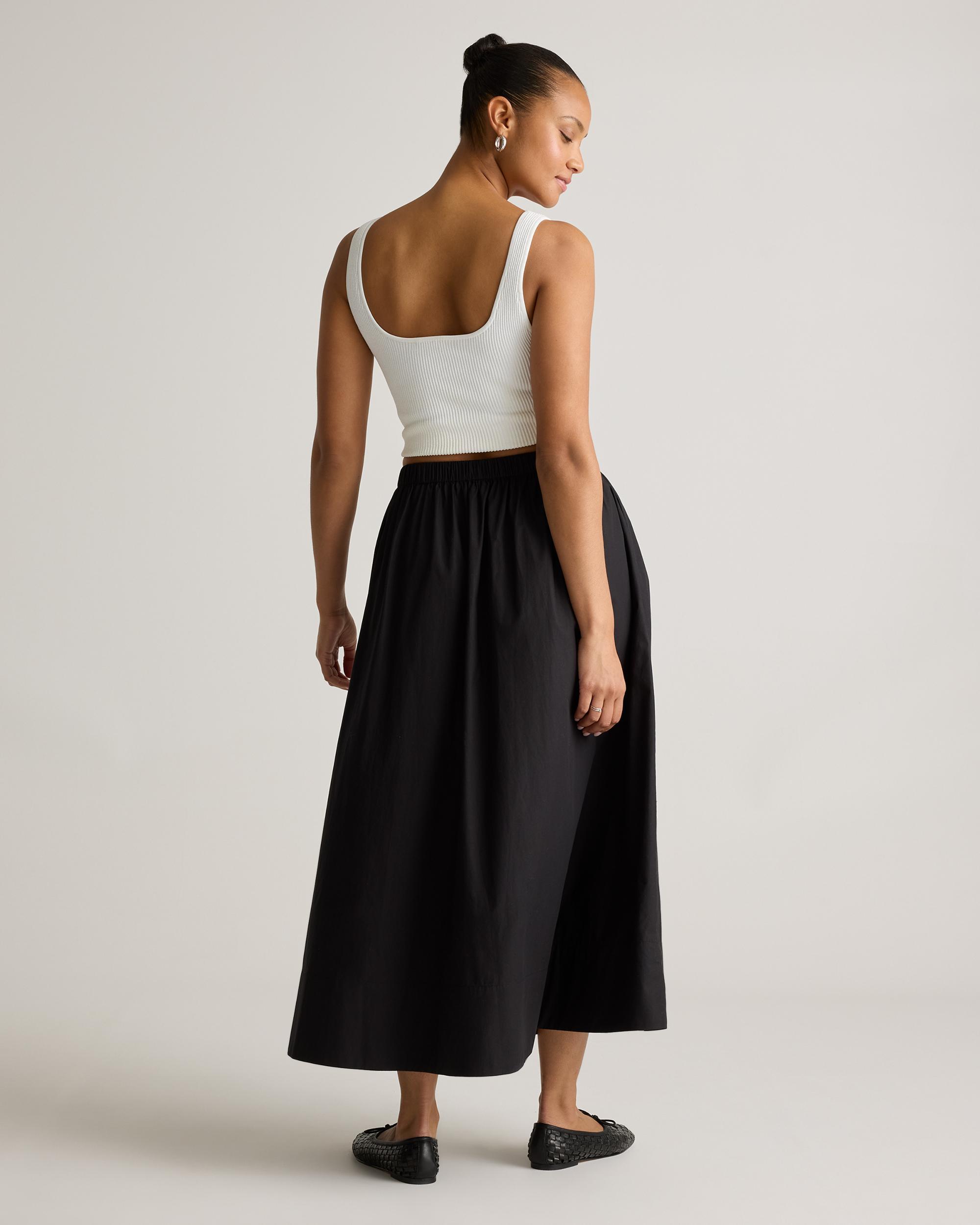 Quince | Women's Poplin A-line Maxi Skirt Size XL, Organic Cotton Product Image
