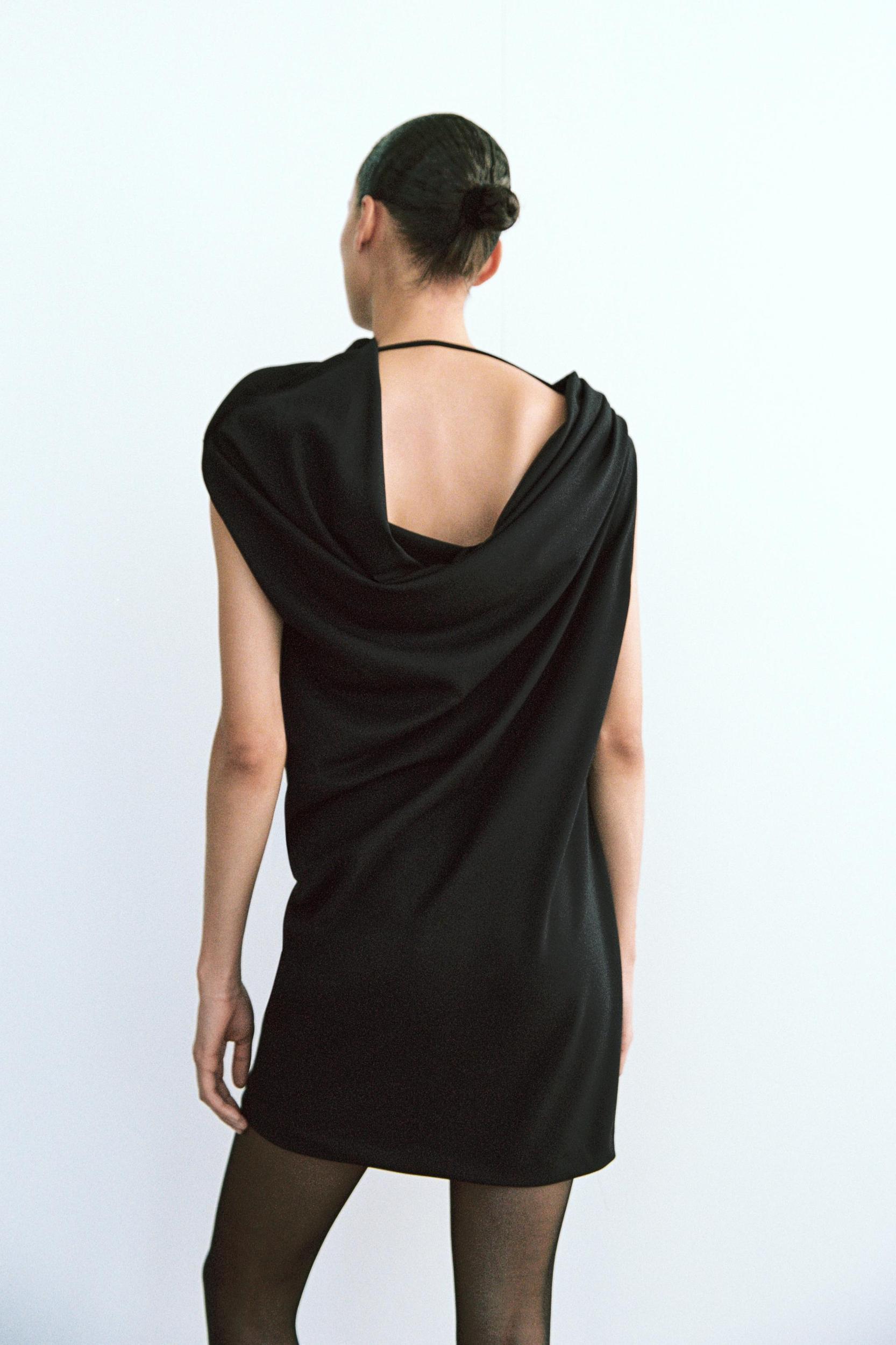 SHORT DRESS WITH RUCHING Product Image