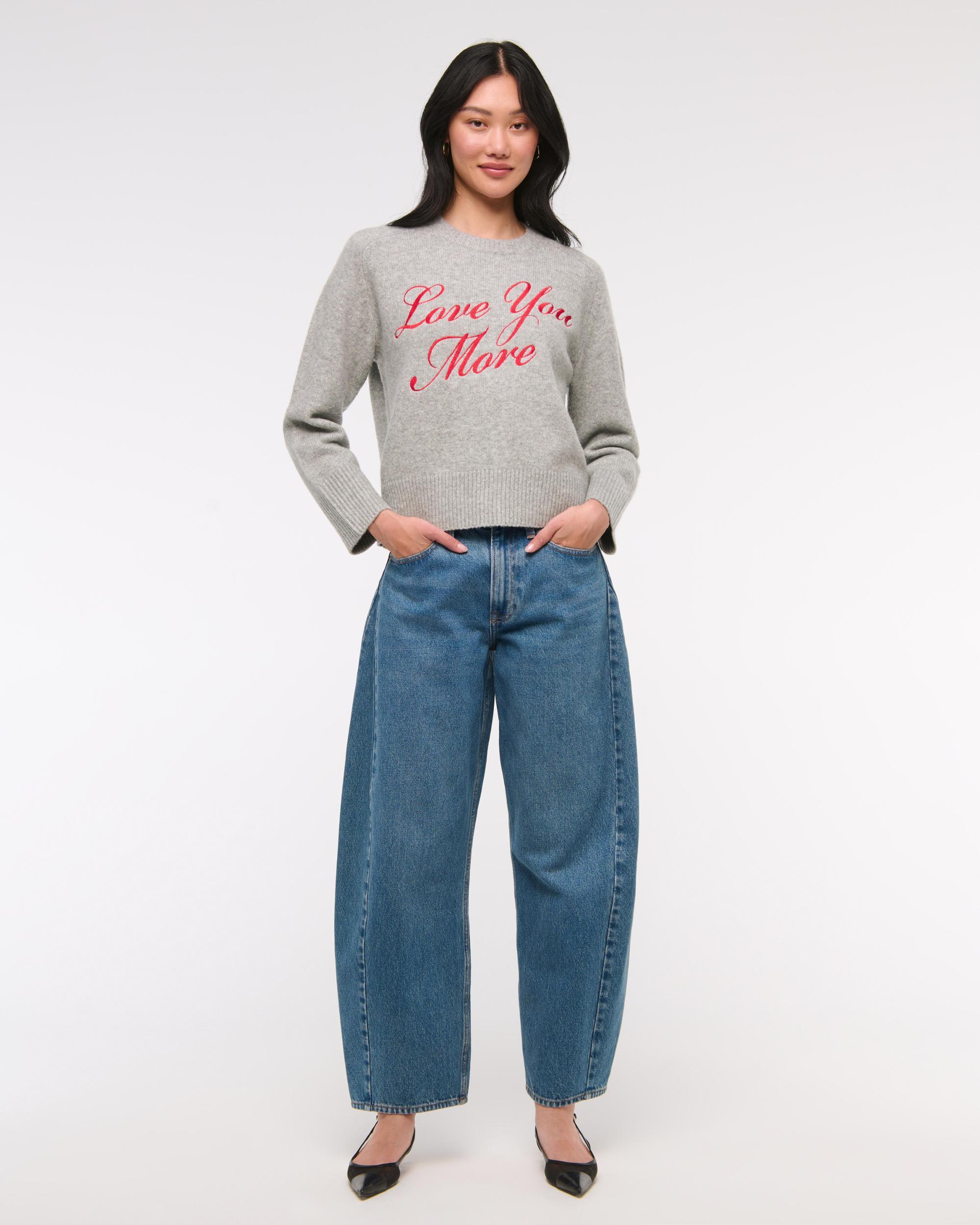 The A&F Madeline Textural Crew Sweater Product Image