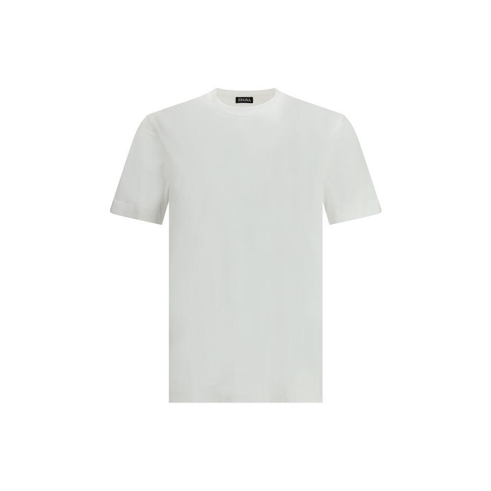 ZEGNA T-shirt En Premium Cotton Blanc In White Product Image