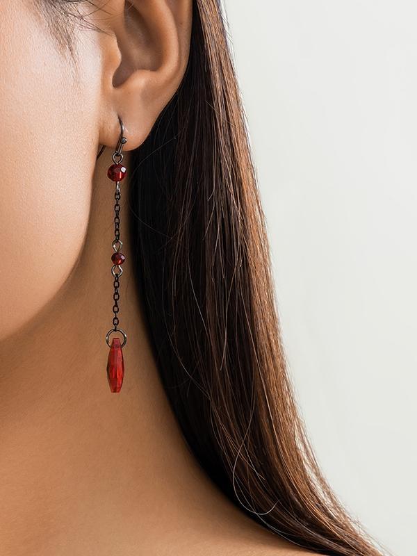 Beaded Chains Drop Earrings Earrings Accessories Product Image