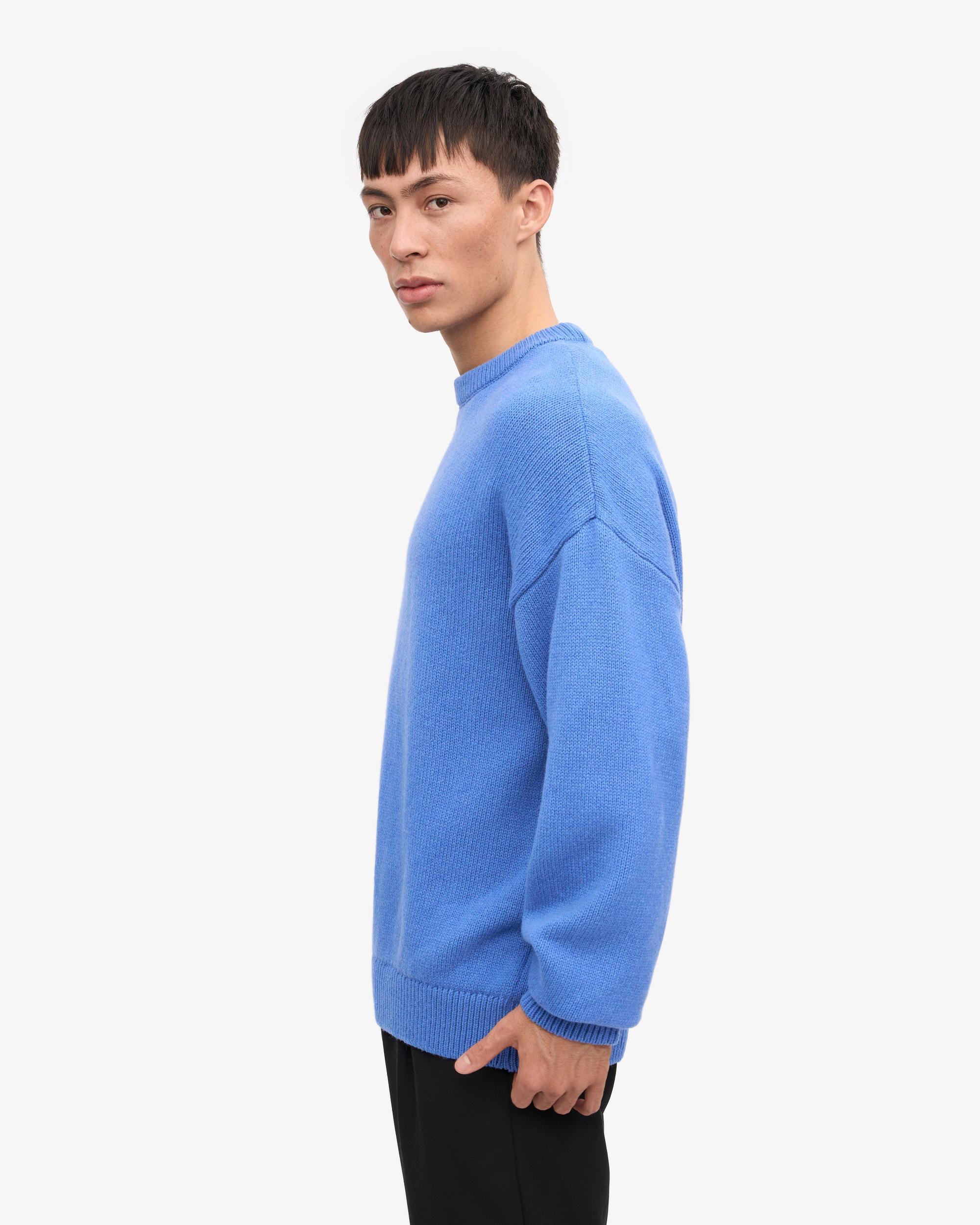 Oversized Merino Wool Crew - Magenta Blaze Product Image